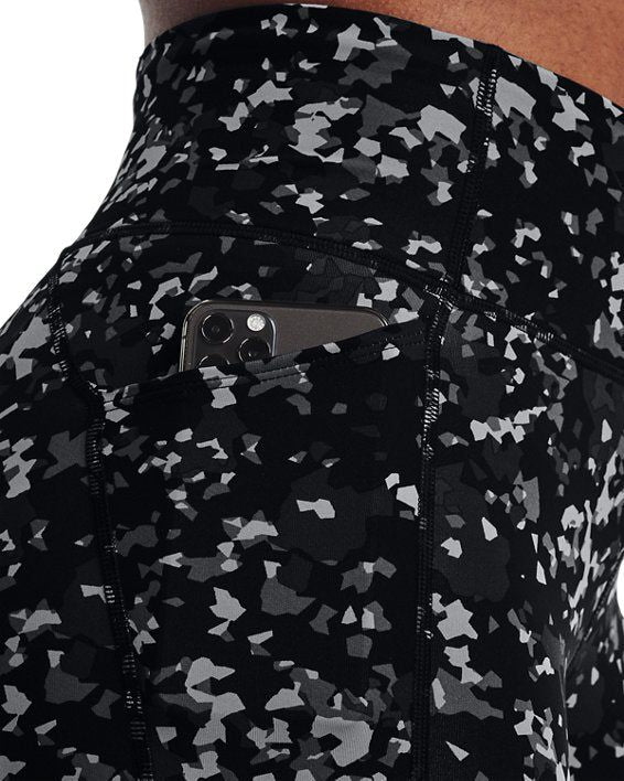 Under Armour Women's Fly Fast 3.0 Printed Ankle Tights - Black - ViaductClothing -  -  