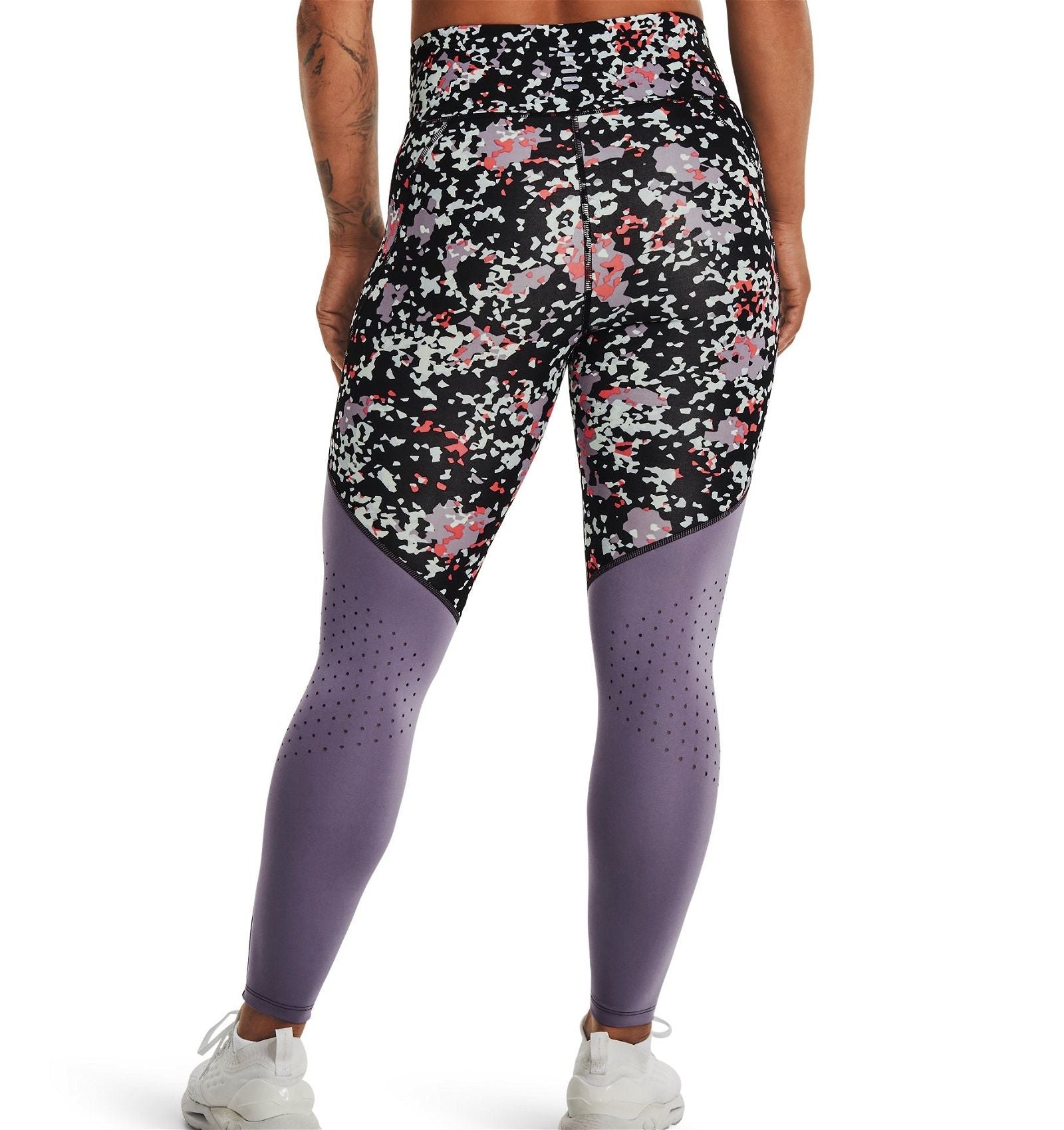 Under Armour Women's Fly Fast 3.0 Printed Ankle Tights Leggings - Black - ViaductClothing -  -  