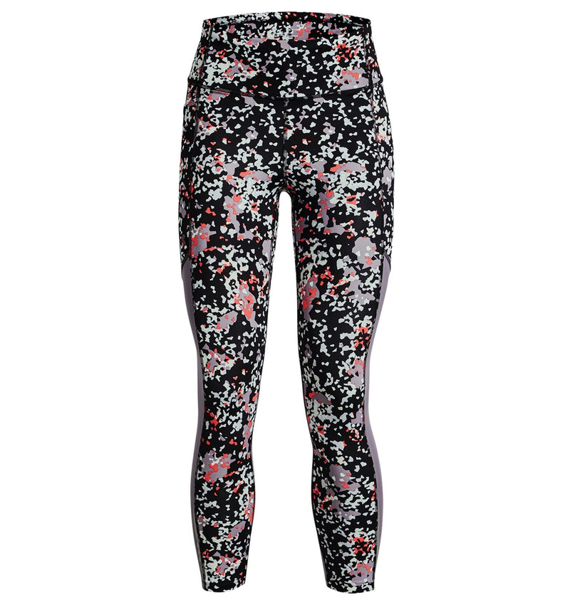 Under Armour Women's Fly Fast 3.0 Printed Ankle Tights Leggings - Black - ViaductClothing -  -  