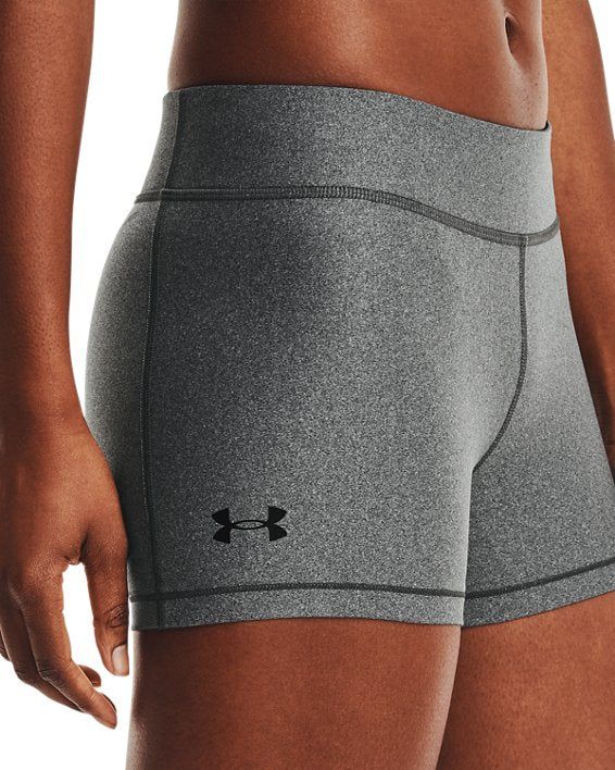 Under Armour Women's HeatGear Armour Mid-Rise Shorty - Grey - ViaductClothing -  -  