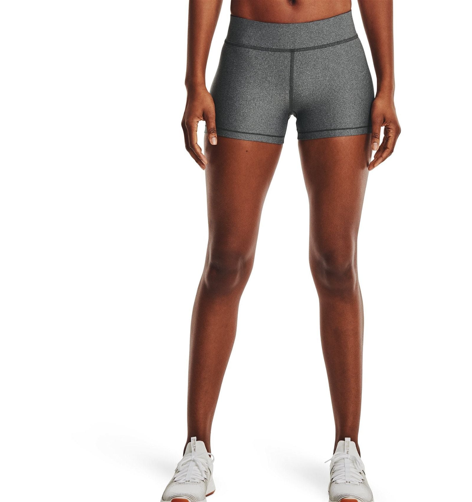 Under Armour Women's HeatGear Armour Mid-Rise Shorty - Grey - ViaductClothing -  -  