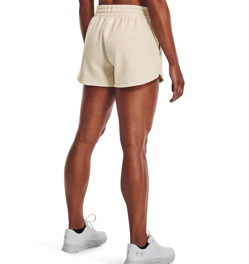 Under Armour Women's Rival Fleece Shorts - Oatmeal - ViaductClothing -  -  