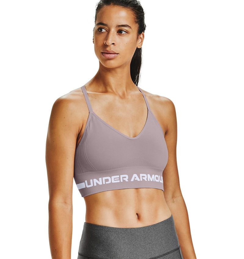 Under Armour Women's Seamless Low Long Sports Bra - Dash Pink - ViaductClothing -  -  