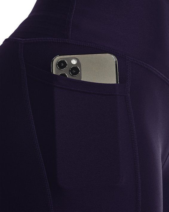 Under Armour Womens HeatGear Branded Leggings Tights - Purple - ViaductClothing -  -  