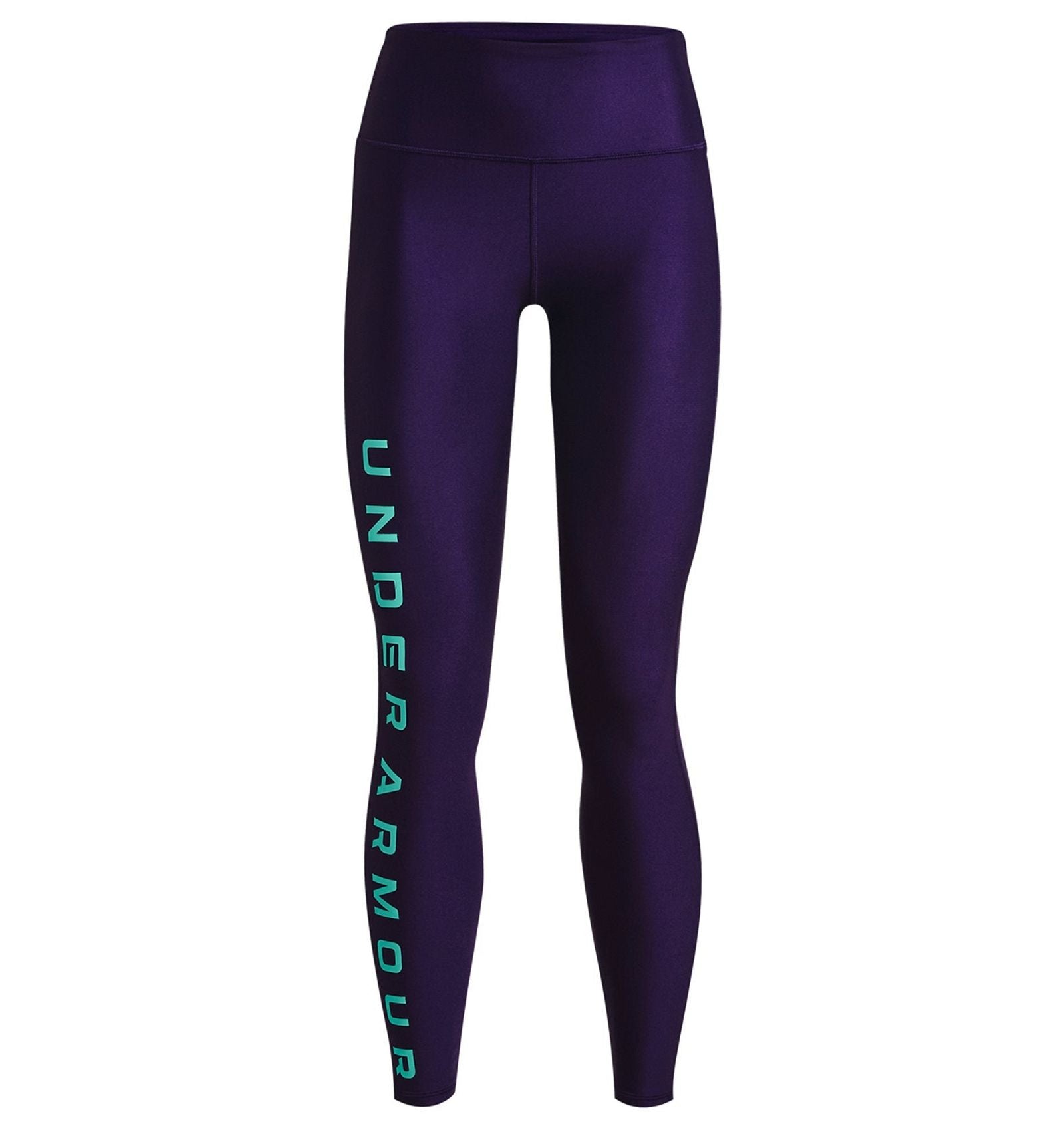 Under Armour Womens HeatGear Branded Leggings Tights - Purple - ViaductClothing -  -  