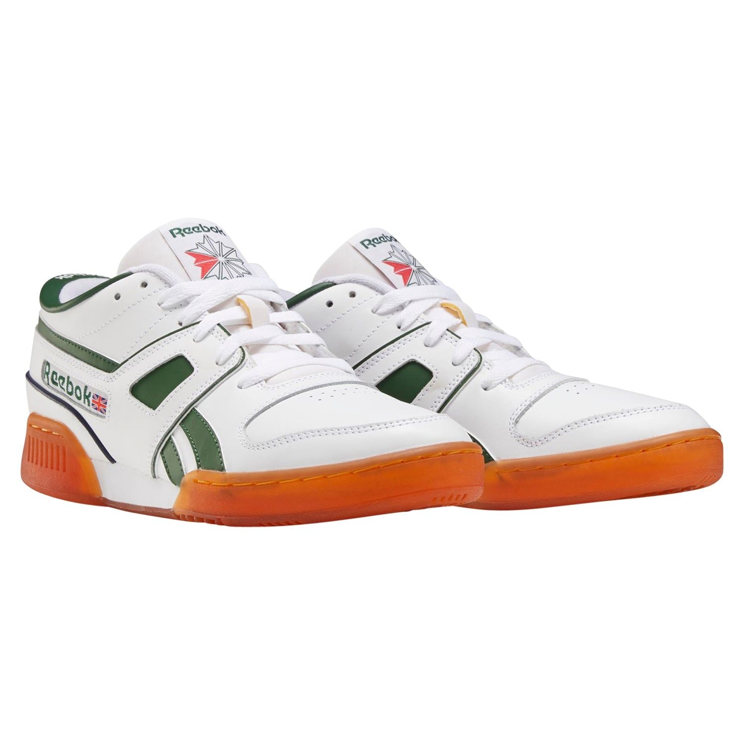 Reebok Unisex Pro Workout Lo Shoes - White / Utility Green - ViaductClothing -  -  