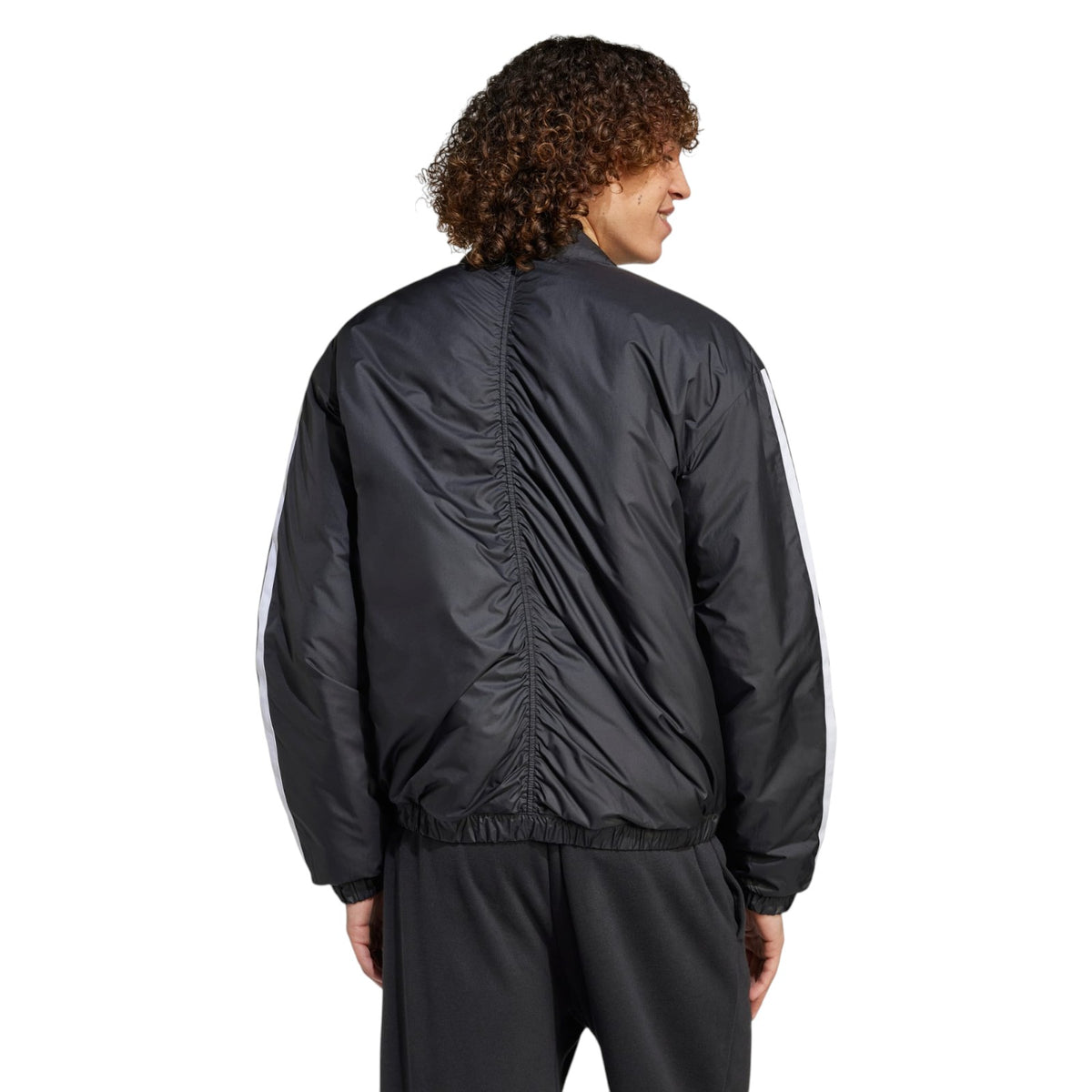 adidas Essentials 3-Stripes Insulated Bomber Jacket - Black