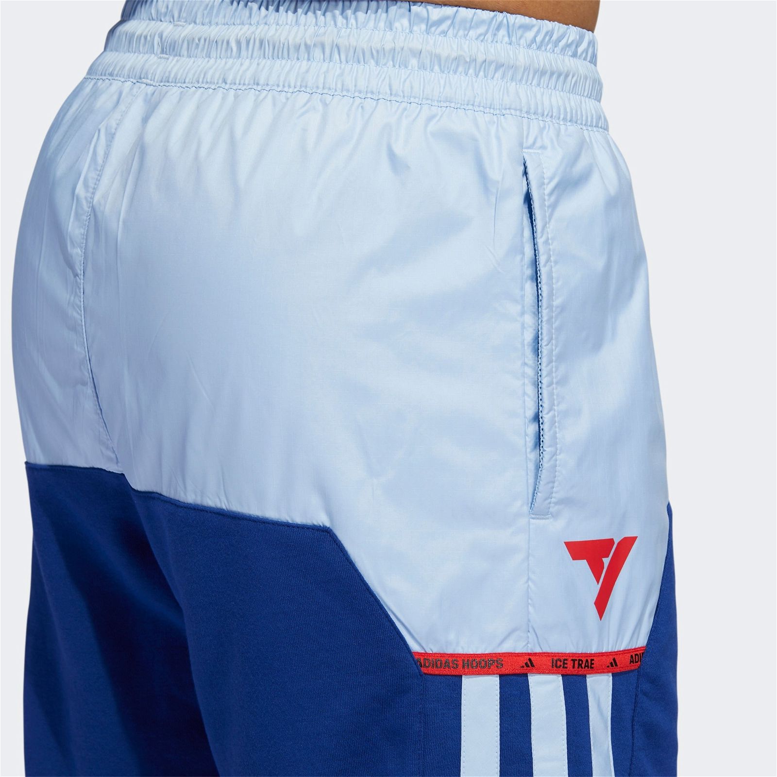 adidas Trae Young Basketball Shorts - Glow Blue / Victory Blue - ViaductClothing -  -  