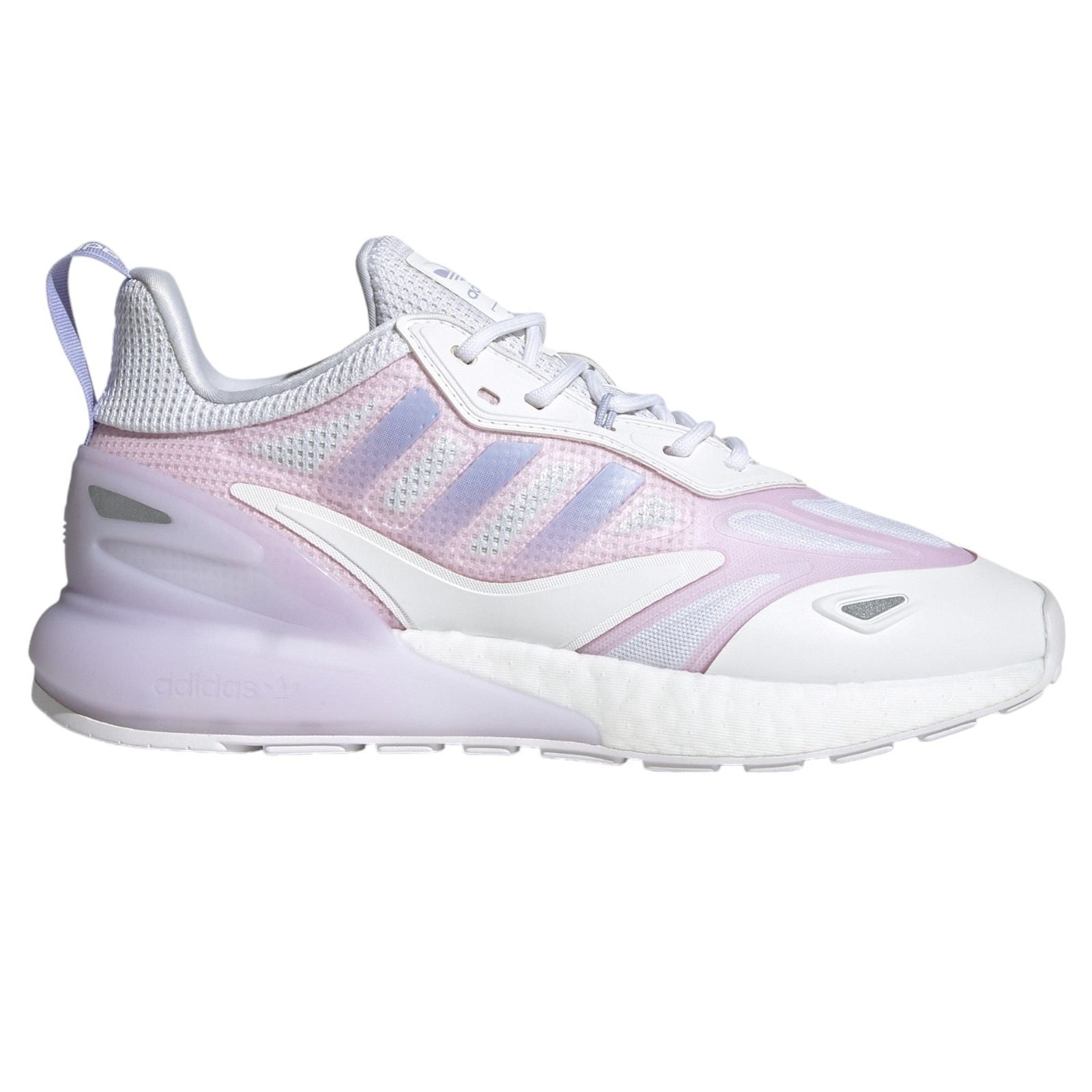 adidas Originals Womens ZX 2K Boost 2.0 Trainers - White / Violet Tone - ViaductClothing -  -  