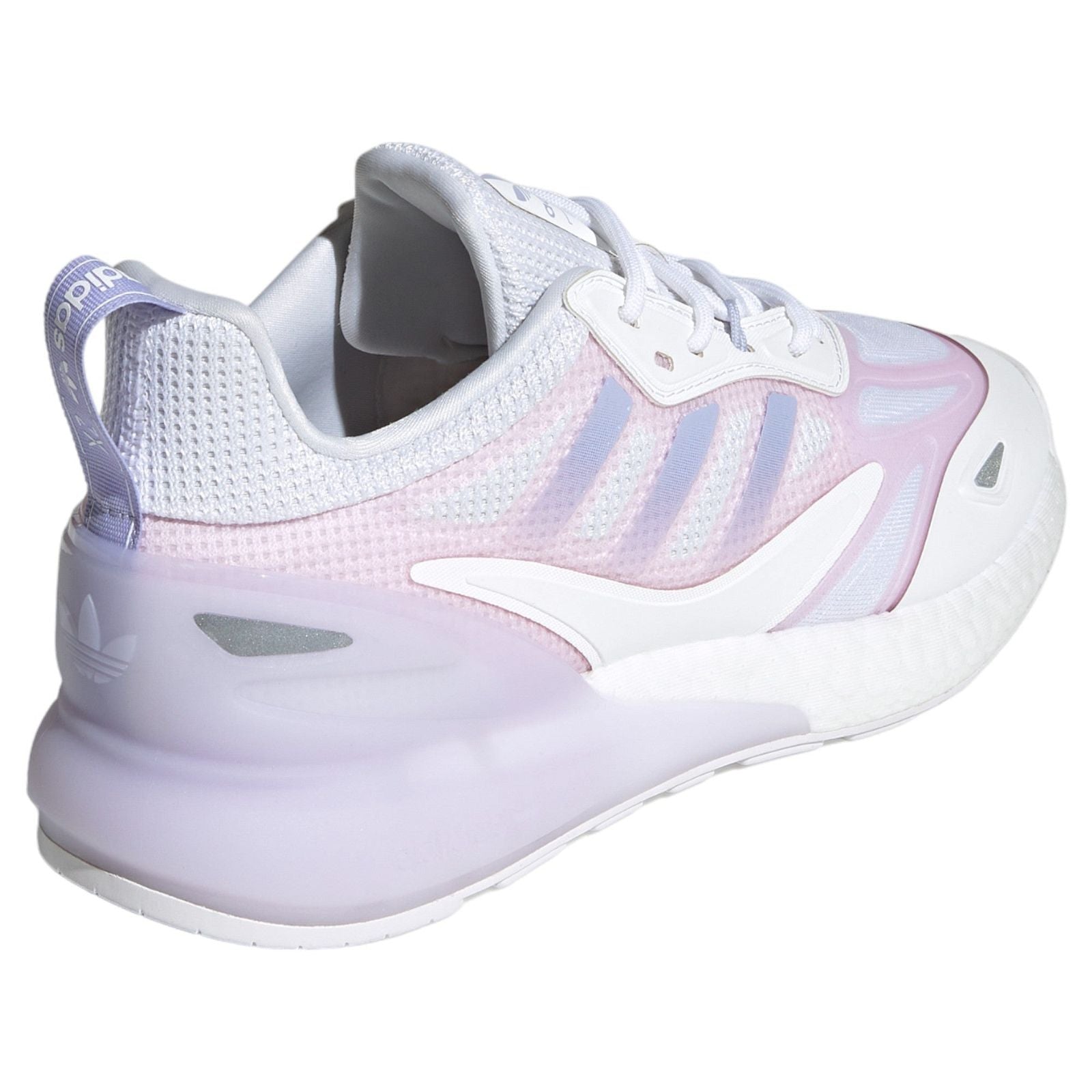 adidas Originals Womens ZX 2K Boost 2.0 Trainers - White / Violet Tone - ViaductClothing -  -  