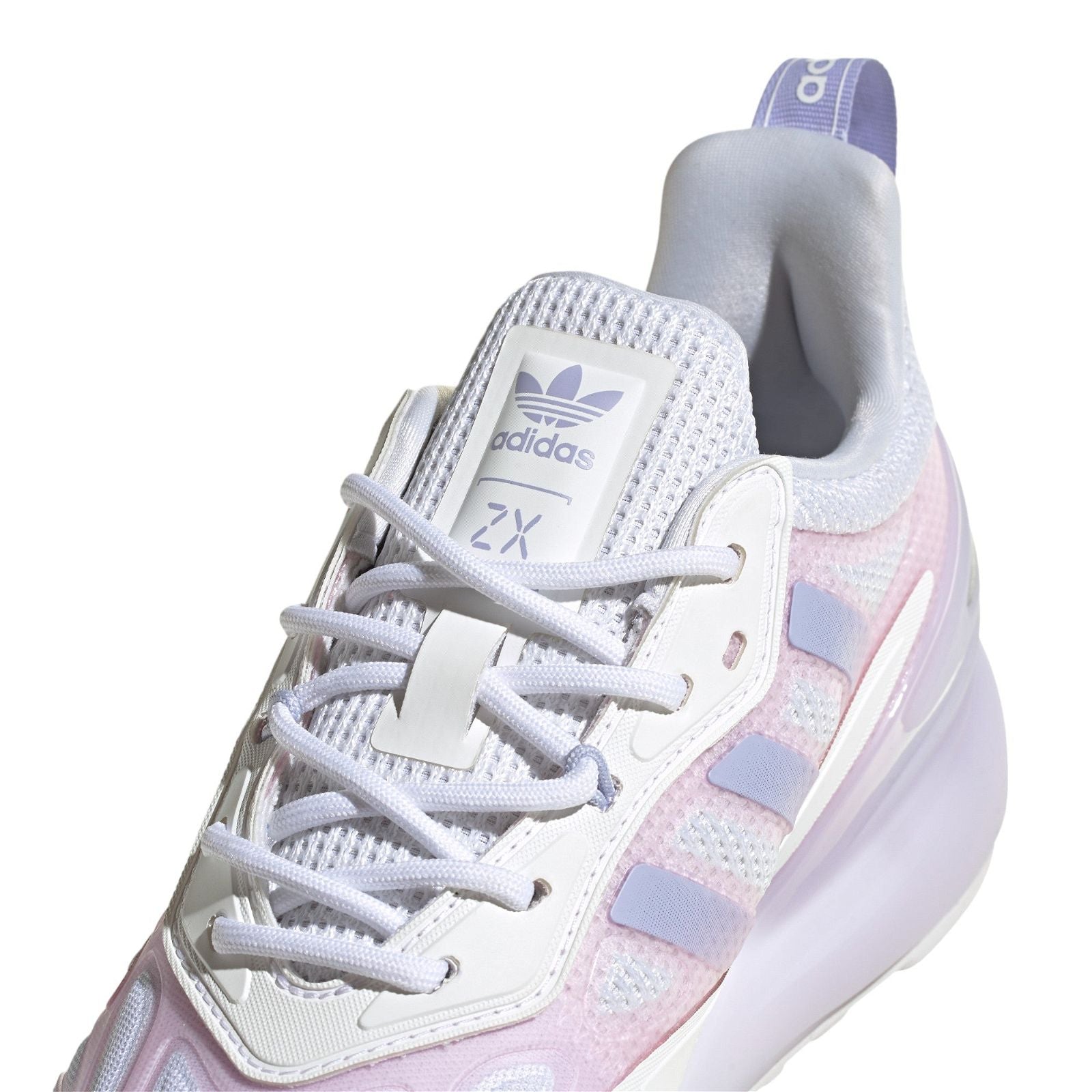 adidas Originals Womens ZX 2K Boost 2.0 Trainers - White / Violet Tone - ViaductClothing -  -  