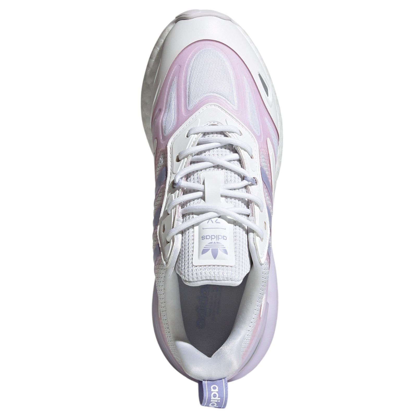 adidas Originals Womens ZX 2K Boost 2.0 Trainers - White / Violet Tone - ViaductClothing -  -  