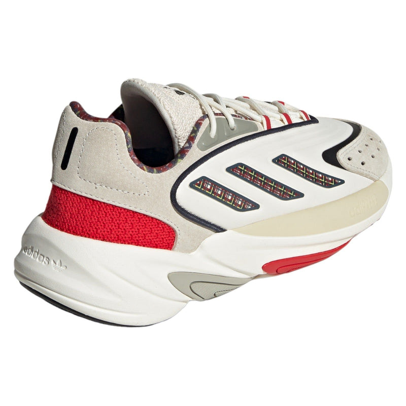 adidas Originals Unisex Ozelia Trainers - White / Vivid Red - ViaductClothing -  -  