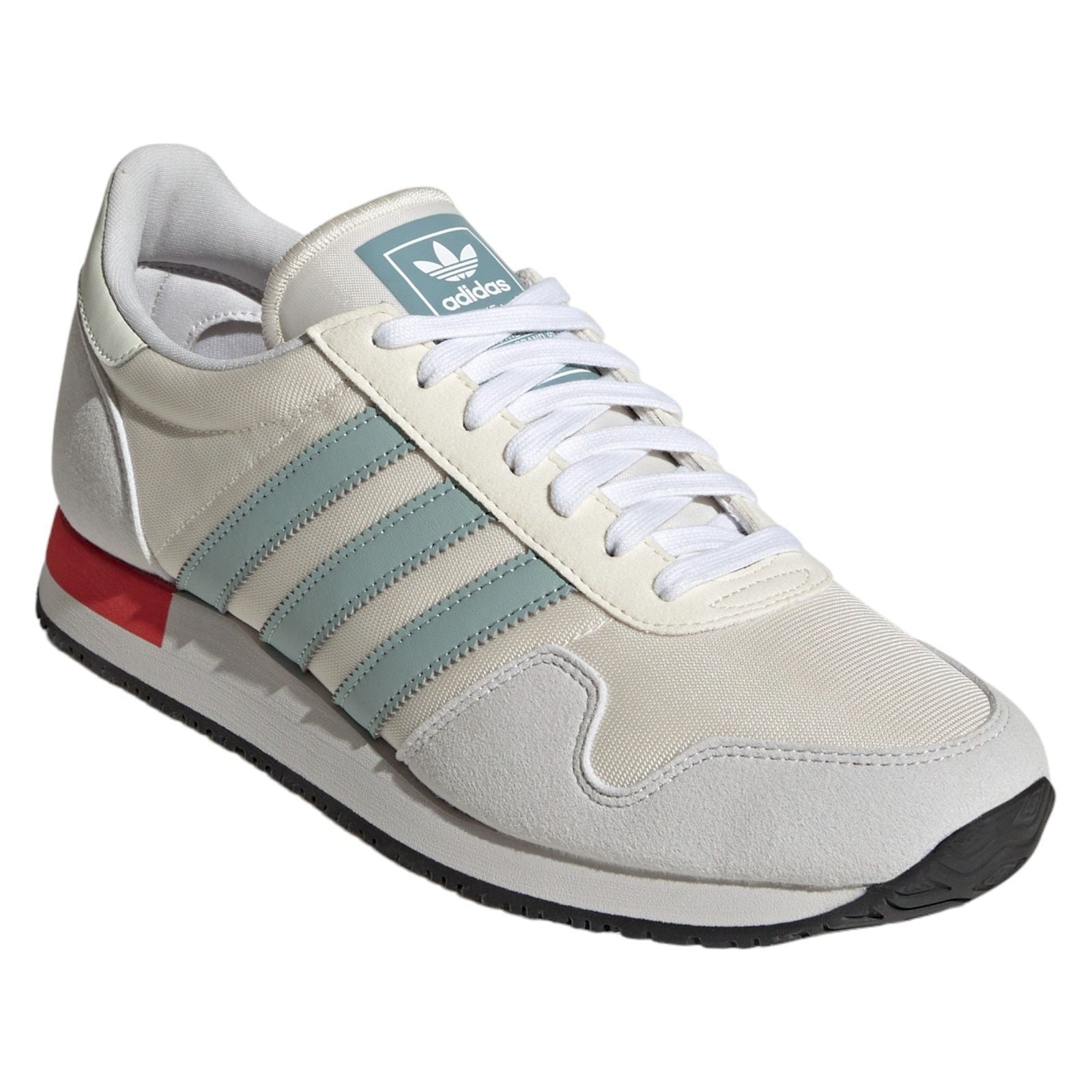 adidas Originals USA 84 Trainers - Chalk White / Vivid Red - ViaductClothing -  -  