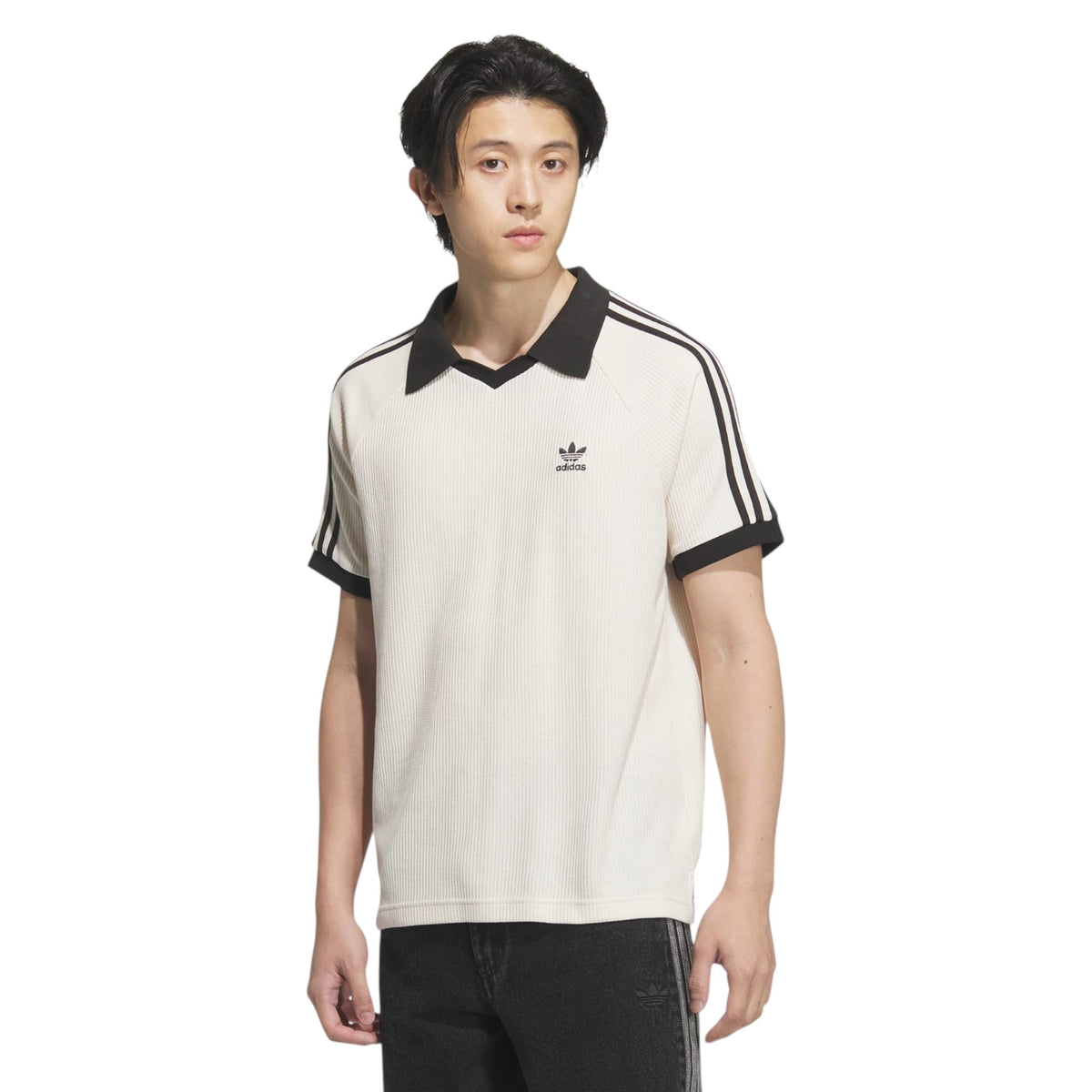 adidas Originals Waffle Short Sleeve Polo Shirt - White