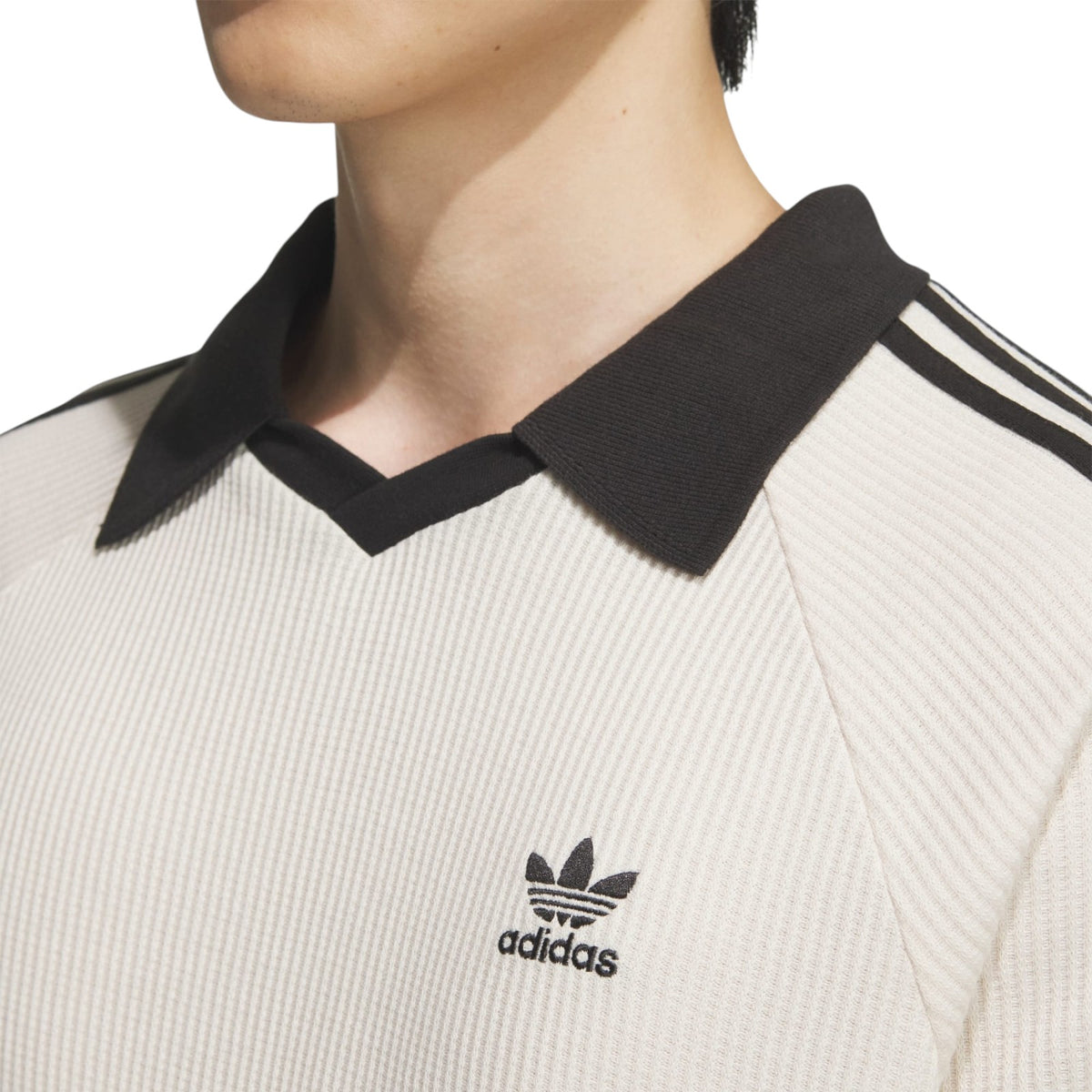 adidas Originals Waffle Short Sleeve Polo Shirt - White