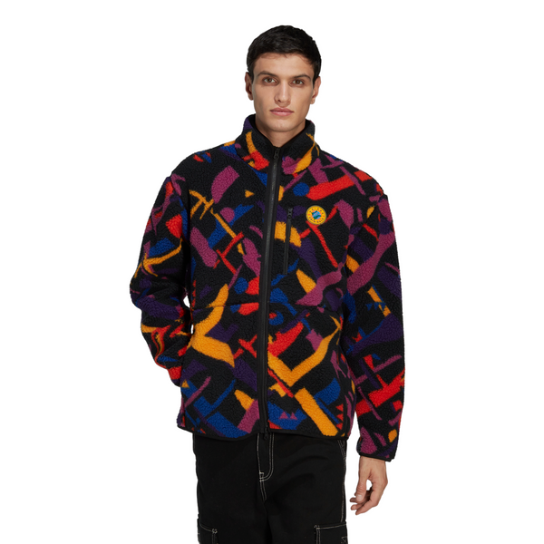 adidas Originals Wander Hour Full-Zip Printed Fleece Jacket - Multi