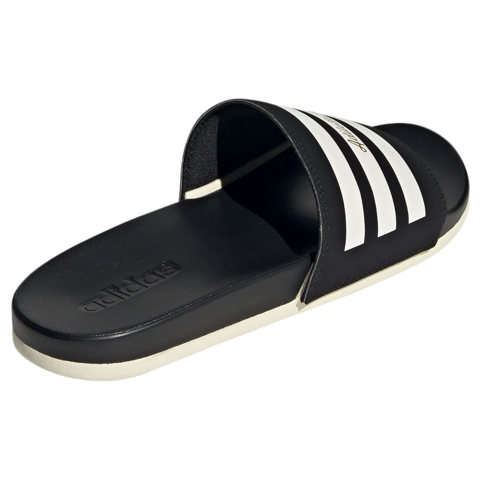 adidas Adilette Comfort Sandals - Black / White - ViaductClothing -  -  