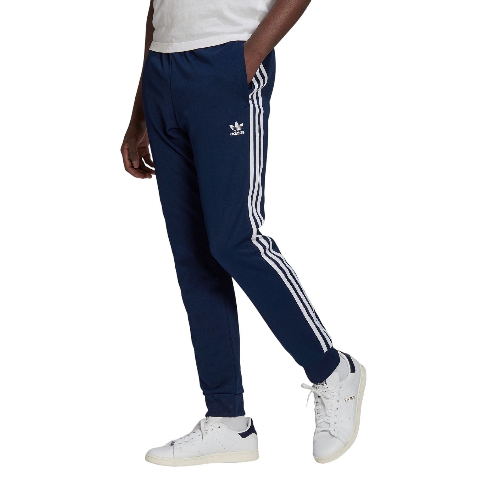 adidas Originals Adicolor Classics Primeblue SST Superstar Track Pants - Night Indigo / White - ViaductClothing -  -  
