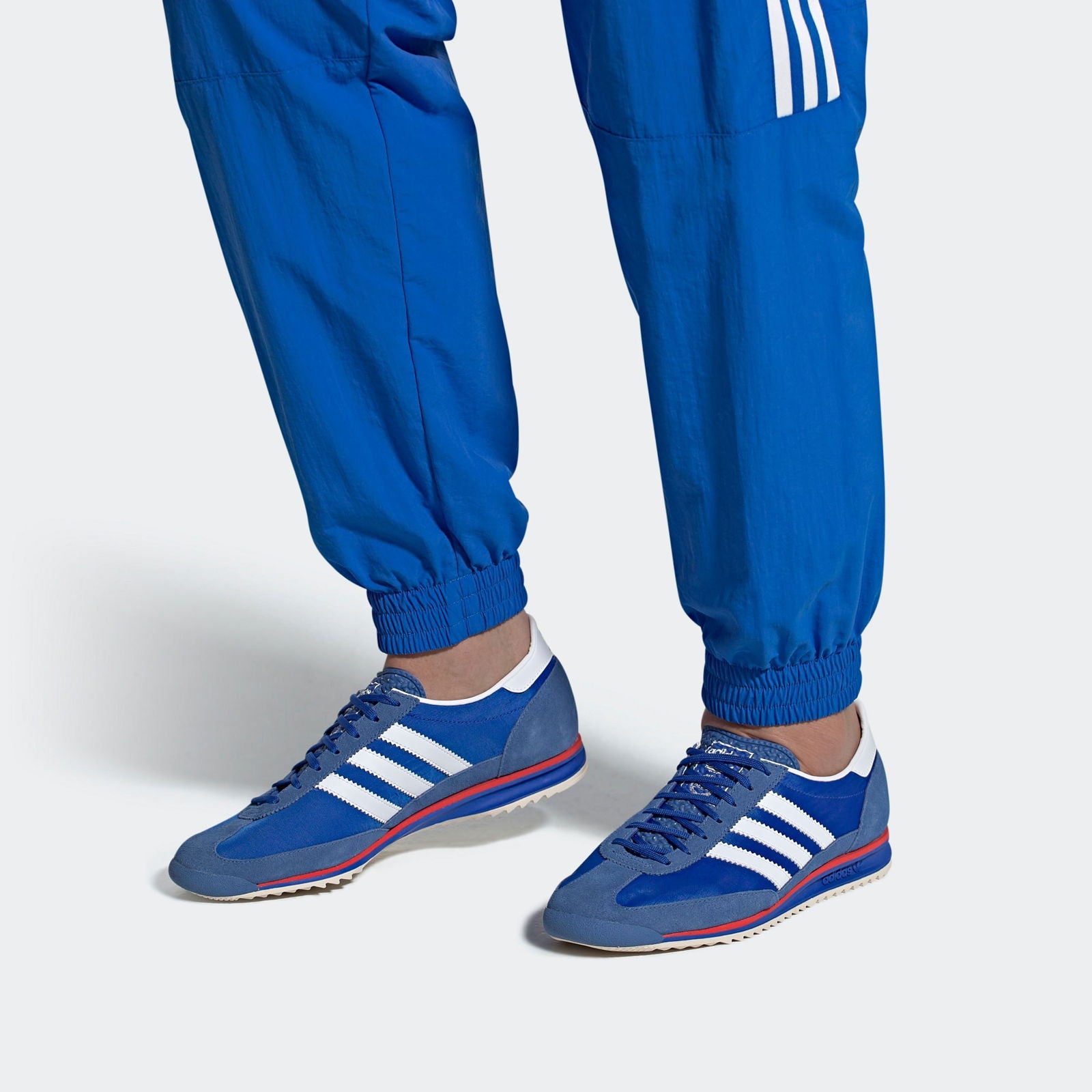 adidas Originals Unisex SL 72 Shoes - Blue/Red/White - ViaductClothing -  -  