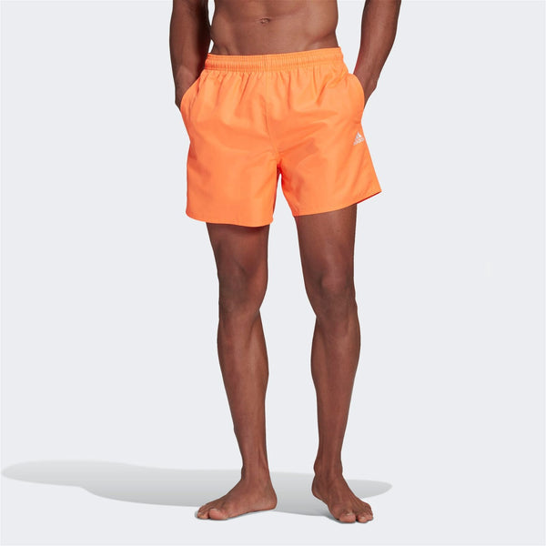 adidas Solid Swim Shorts - Orange / White - ViaductClothing -  -  