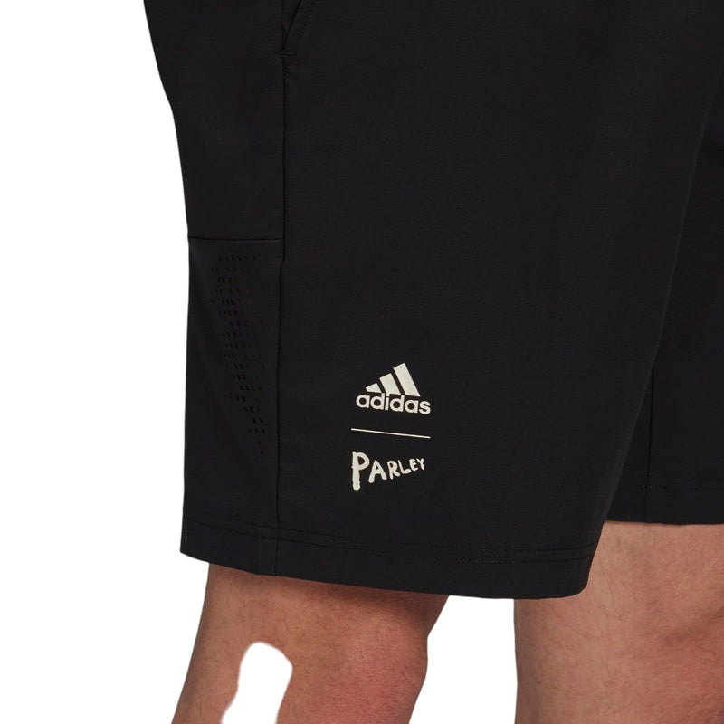 adidas Tennis Parley Ergo Shorts - Black / White - ViaductClothing -  -  