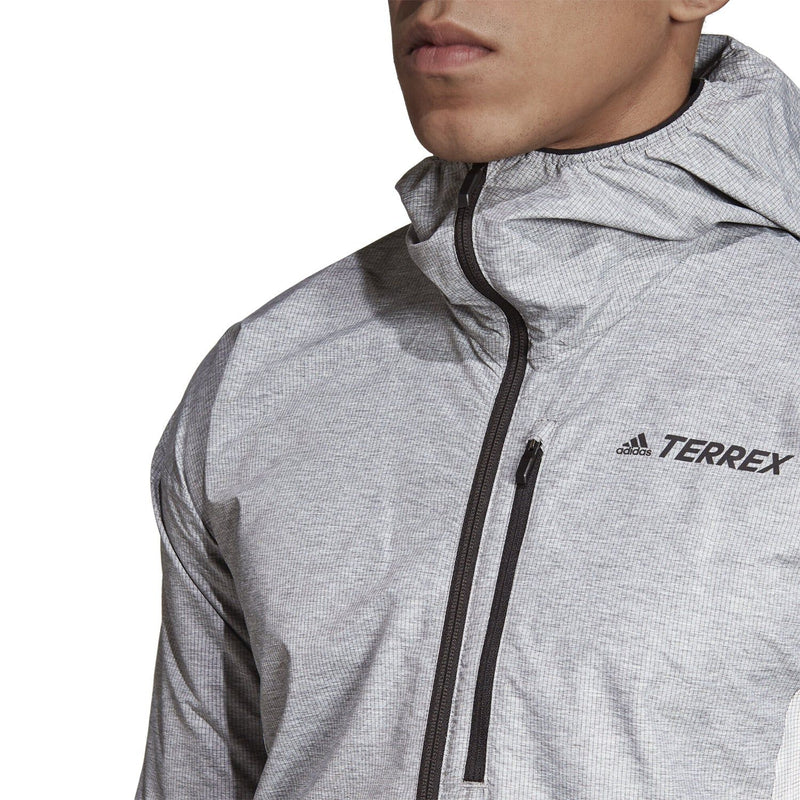 adidas Terrex Agravic Windweave Jacket - Grey Four / White - ViaductClothing -  -  