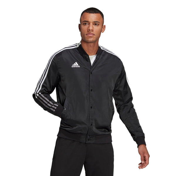 adidas Tiro Bomber Jacket - Black / White - ViaductClothing -  -  