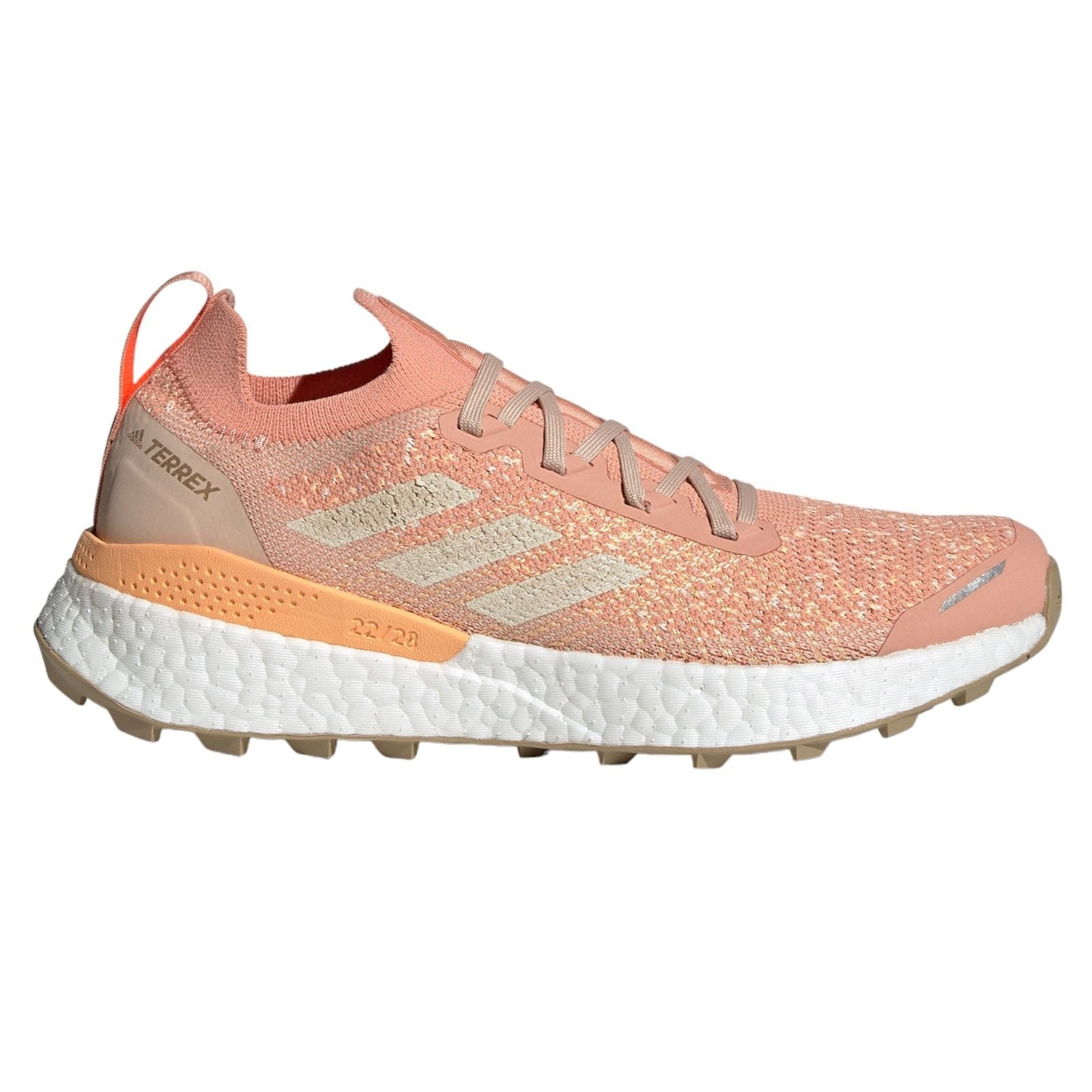 adidas Womens Terrex Two Ultra Primeblue Trail Running Shoes - Ambient Blush / White - ViaductClothing -  -  