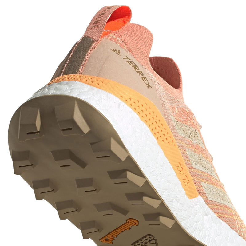 adidas Womens Terrex Two Ultra Primeblue Trail Running Shoes - Ambient Blush / White - ViaductClothing -  -  