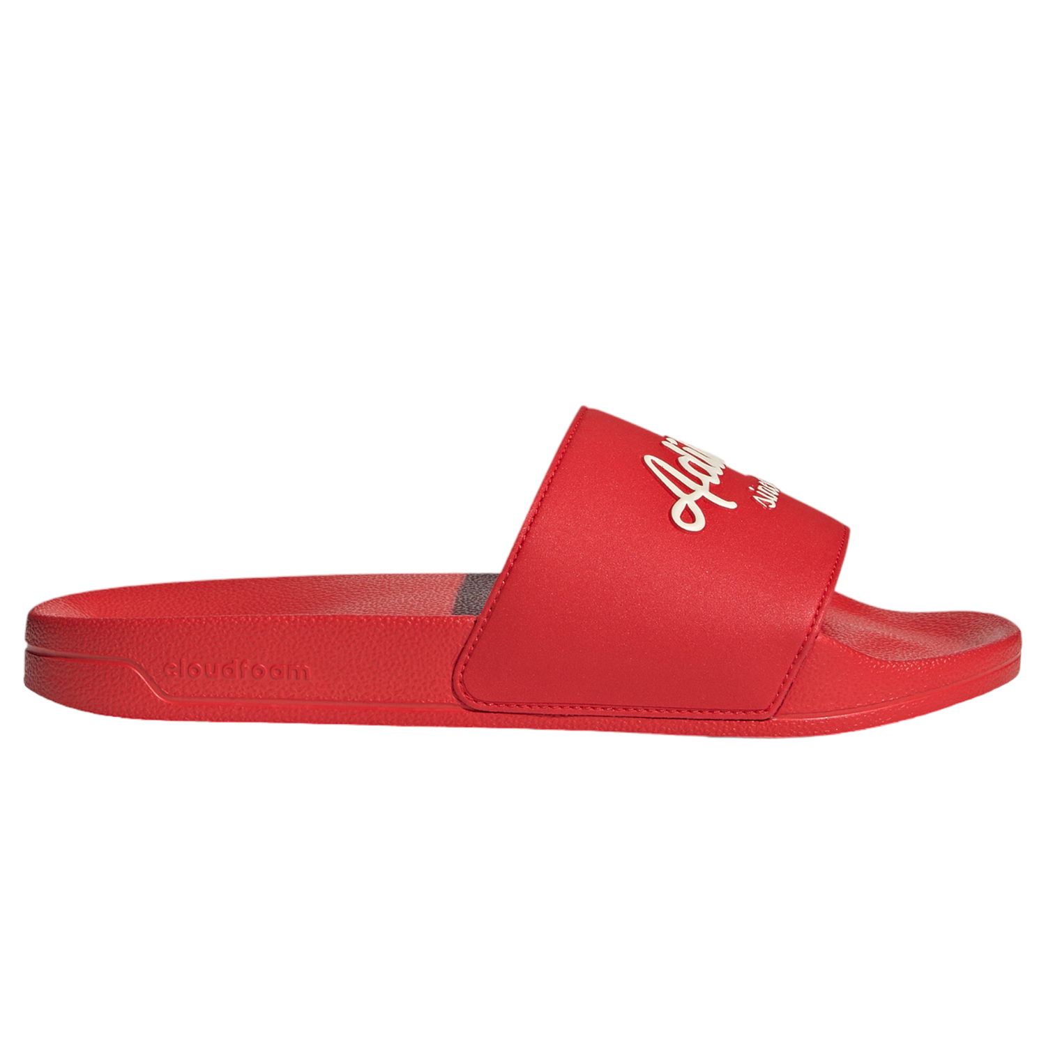 adidas Adilette Shower Slides - Vivid Red / Wonder White - ViaductClothing -  -  