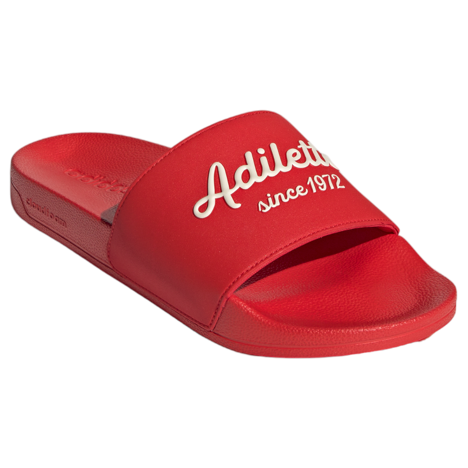 adidas Adilette Shower Slides - Vivid Red / Wonder White - ViaductClothing -  -  
