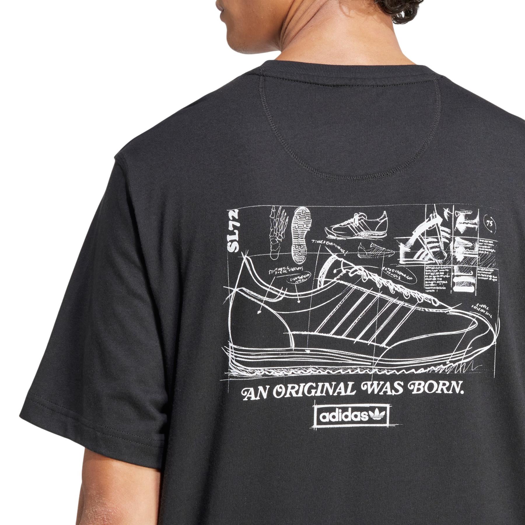 adidas Originals 75th Anniversary SL 72 T-Shirt - Black