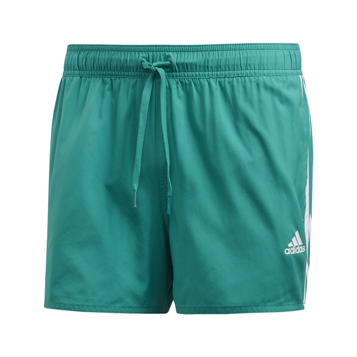 adidas 3-Stripes CLX Swim Shorts - Green - ViaductClothing -  -  