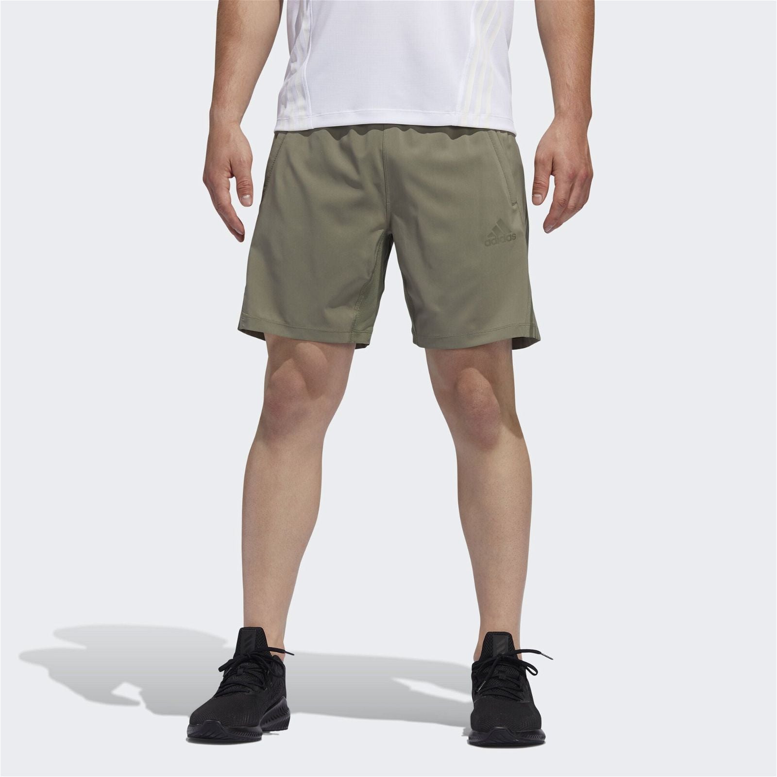 adidas AEROREADY 3-Stripes 8-Inch Shorts - Green - ViaductClothing -  -  