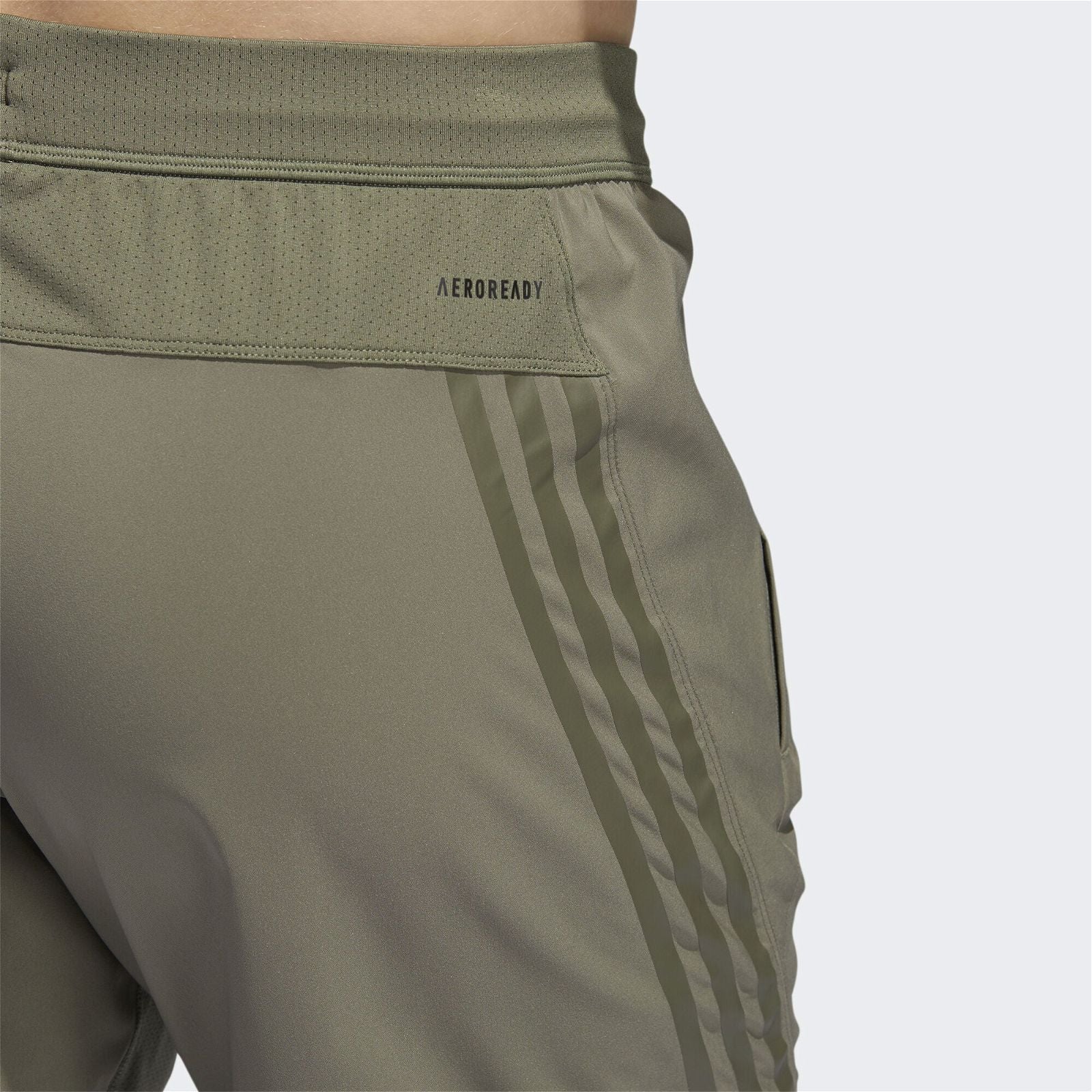adidas AEROREADY 3-Stripes 8-Inch Shorts - Green - ViaductClothing -  -  