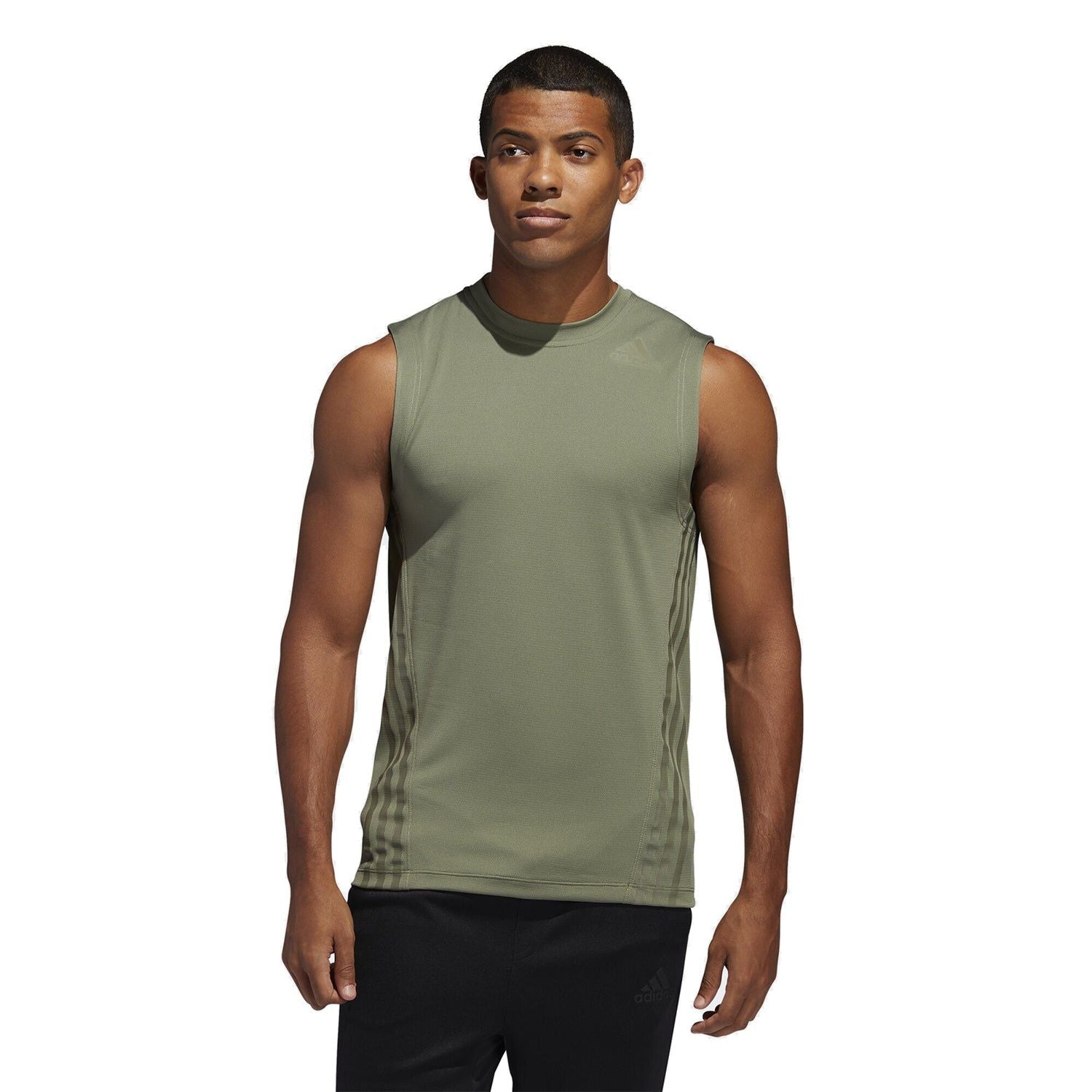adidas AEROREADY 3-Stripes Tee Tank - Green - ViaductClothing -  -  