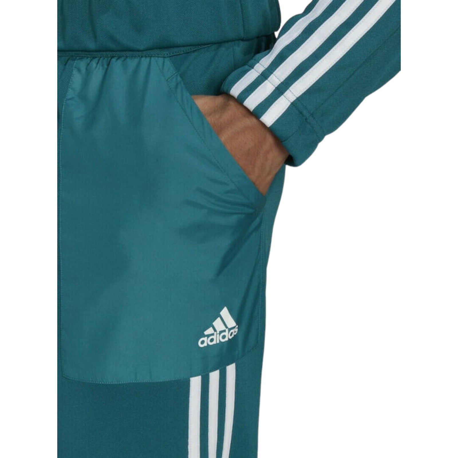 adidas AEROREADY Tricot Quarter-Zip Track Suit - Teal Green - ViaductClothing -  -  