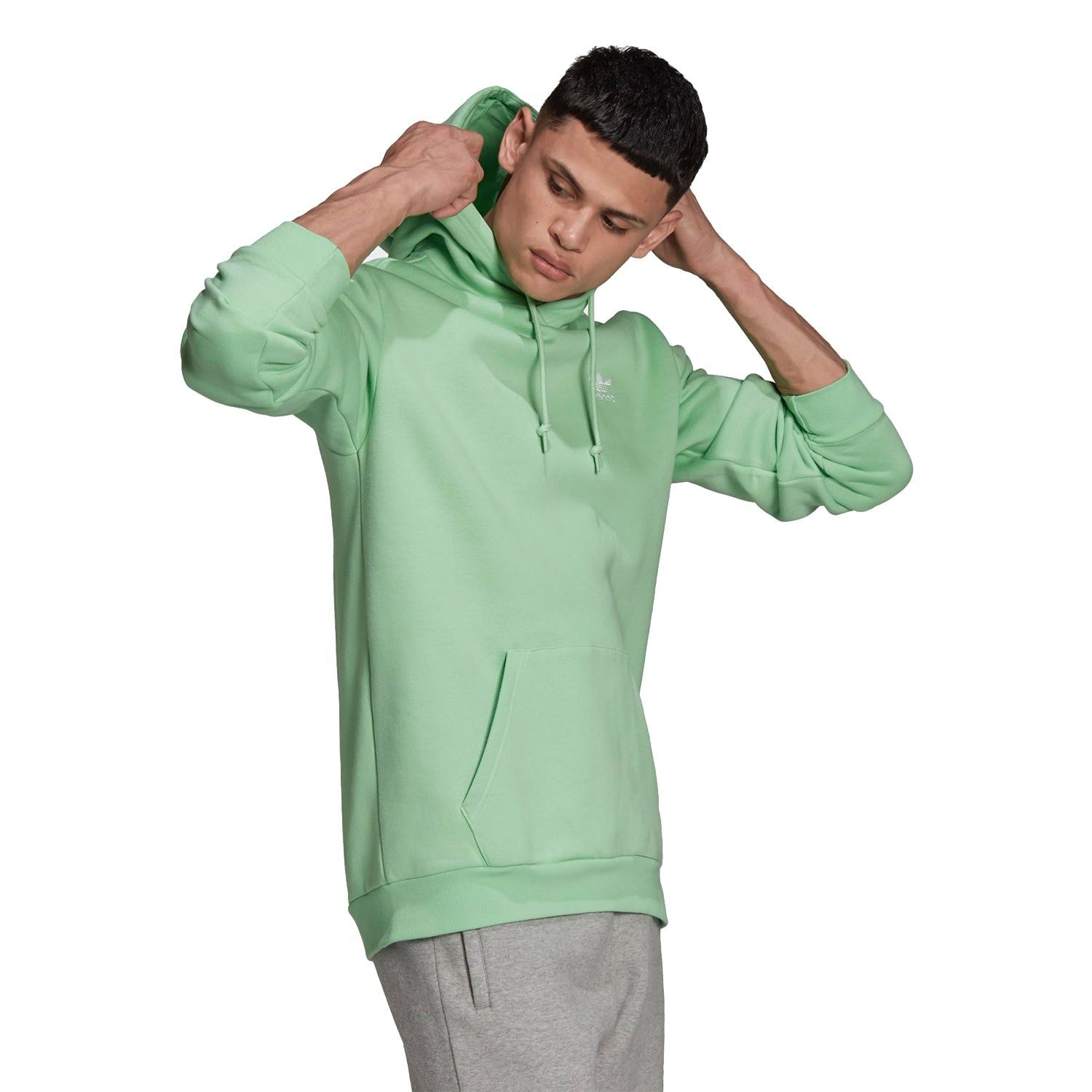 adidas Adicolor Essentials Trefoil Hoodie - Glory Mint - ViaductClothing -  -  