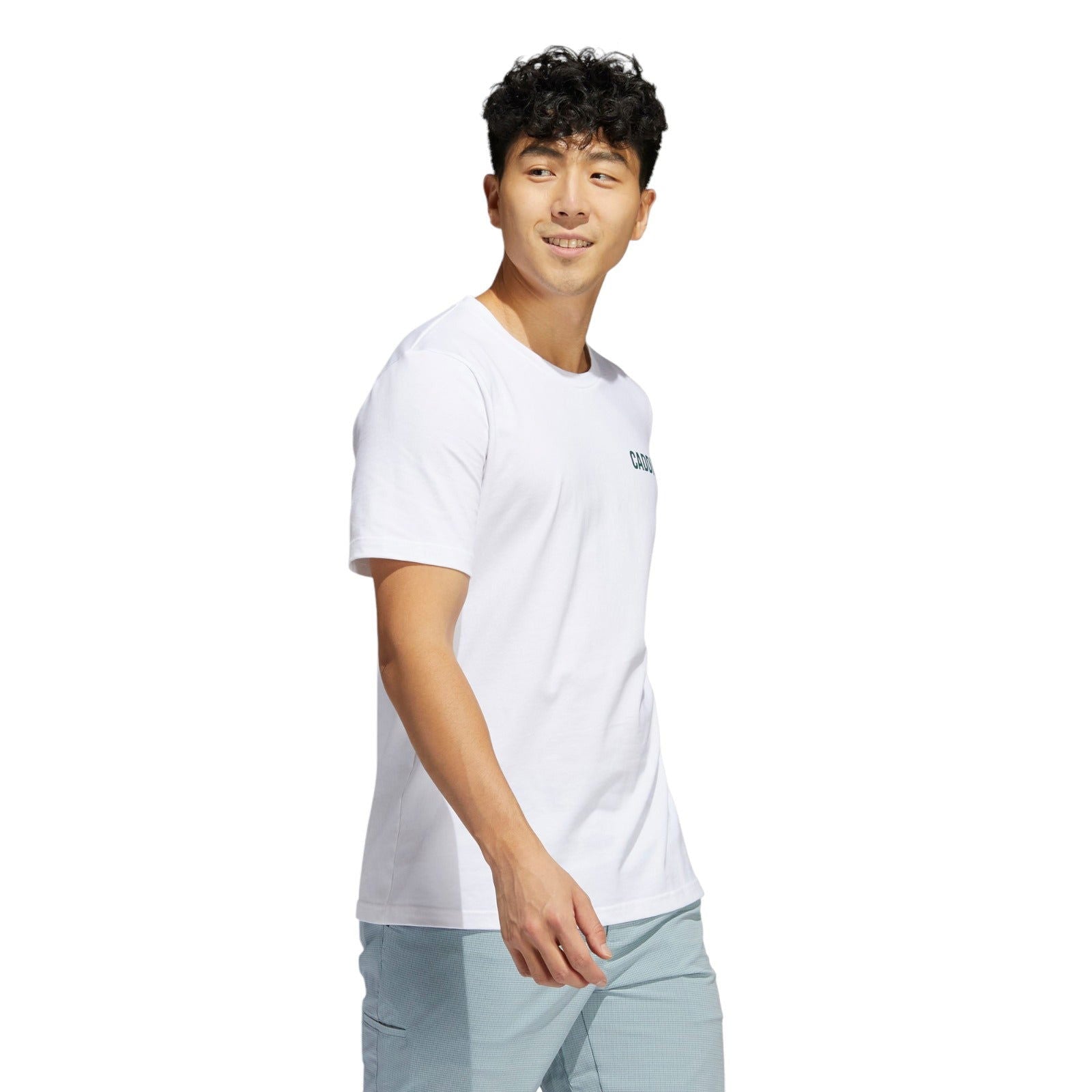 adidas Adicross Caddie Golf T-Shirt - White - ViaductClothing -  -  