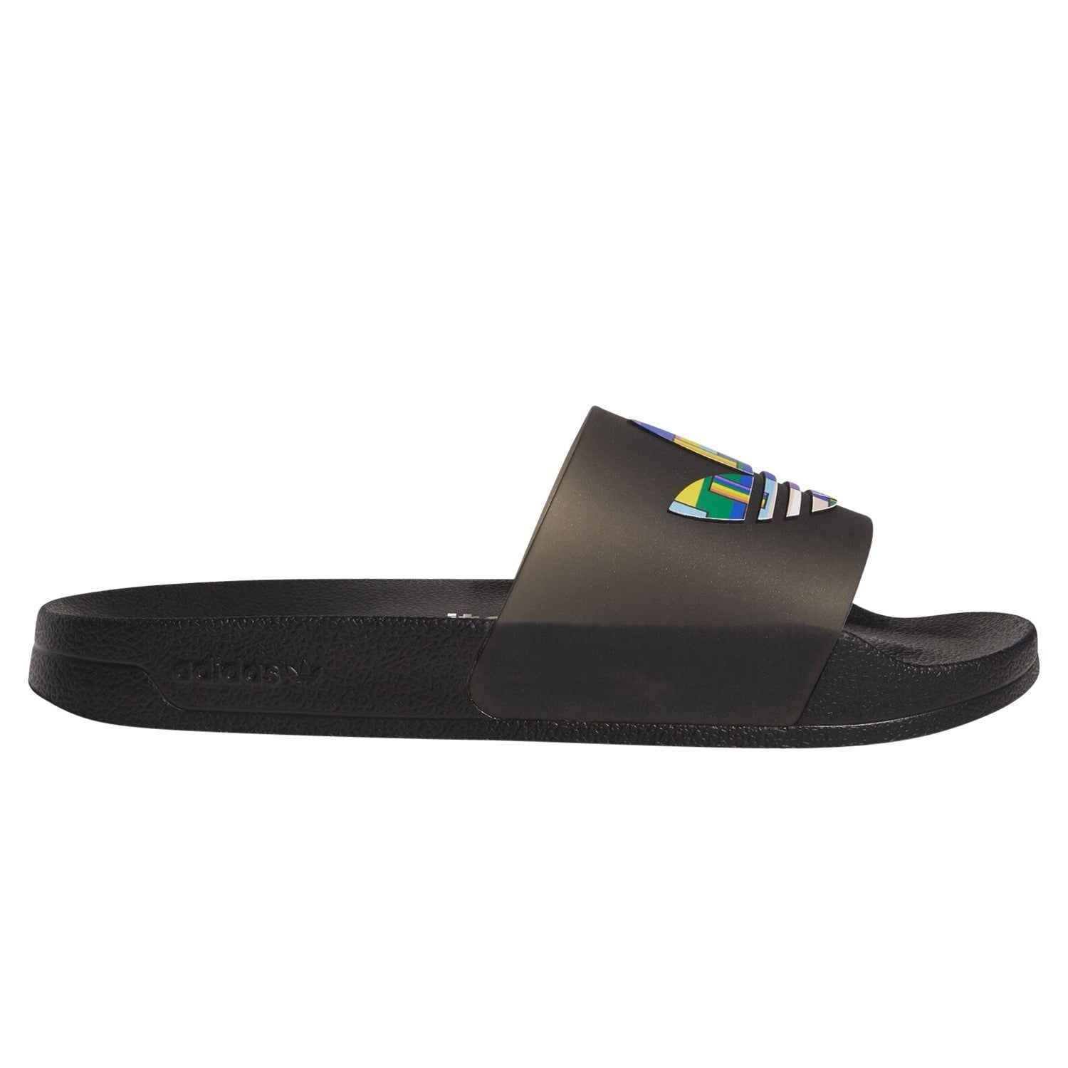 adidas Adilette Lite Pride Slides - Black - ViaductClothing -  -  