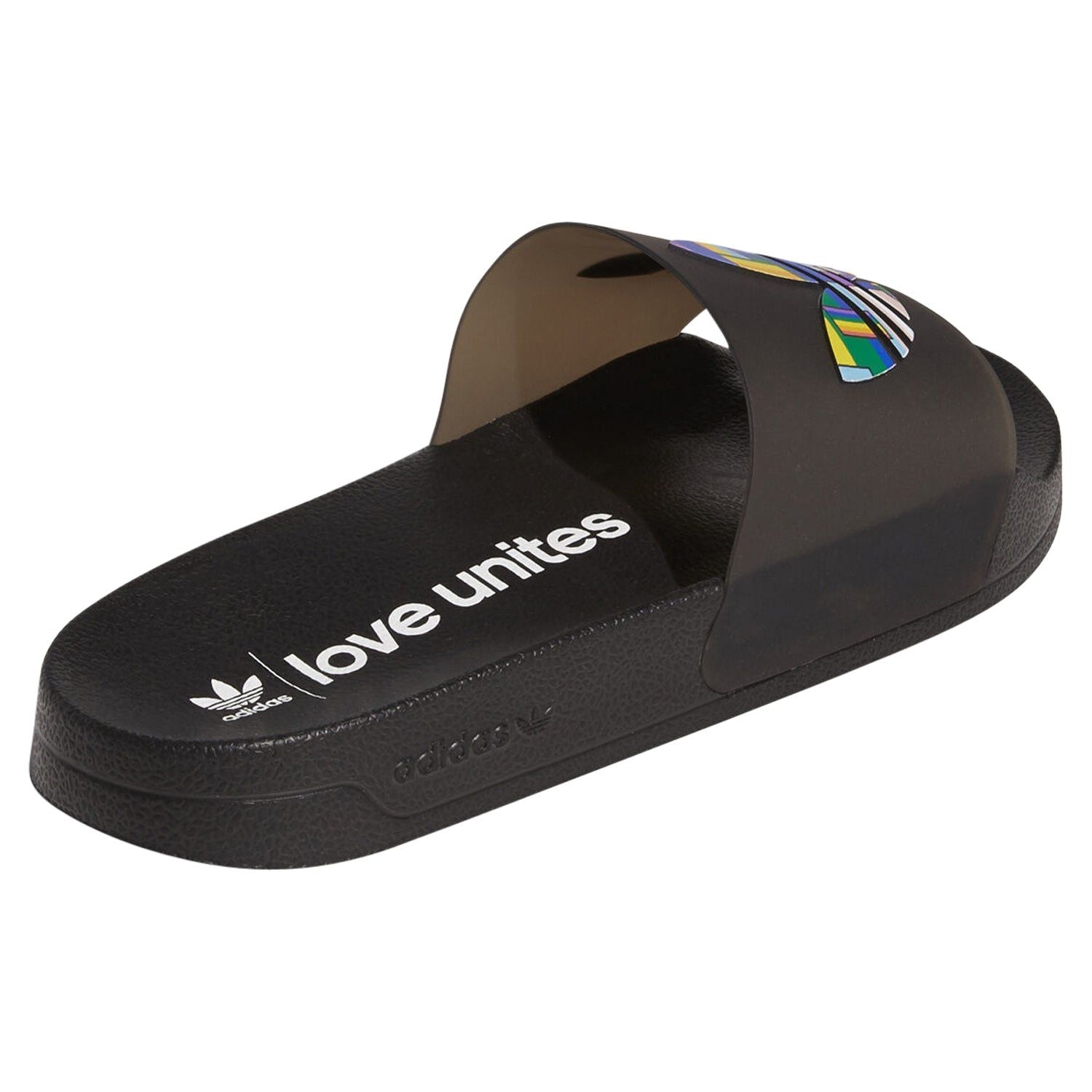 adidas Adilette Lite Pride Slides - Black - ViaductClothing -  -  