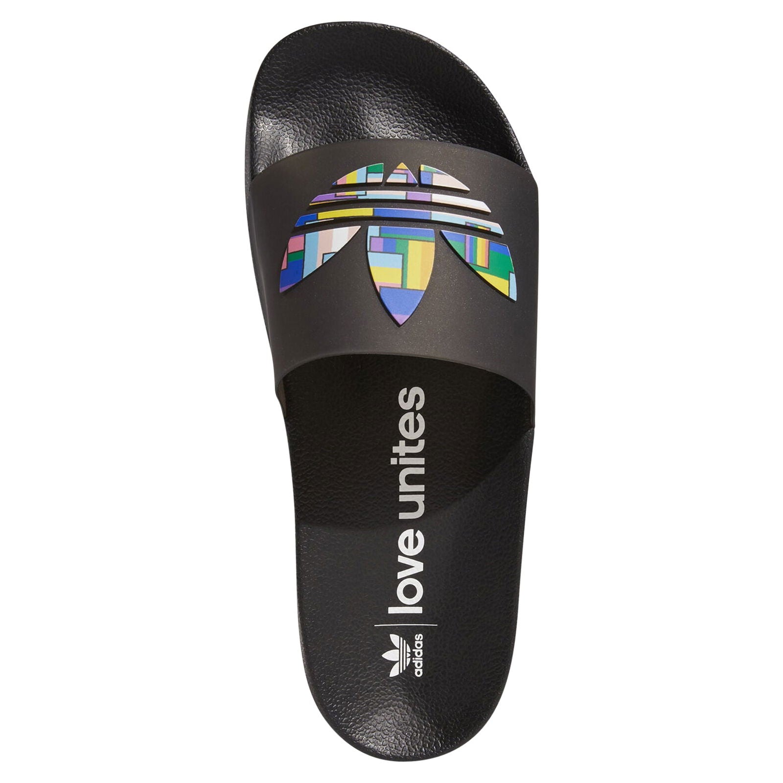 adidas Adilette Lite Pride Slides - Black - ViaductClothing -  -  