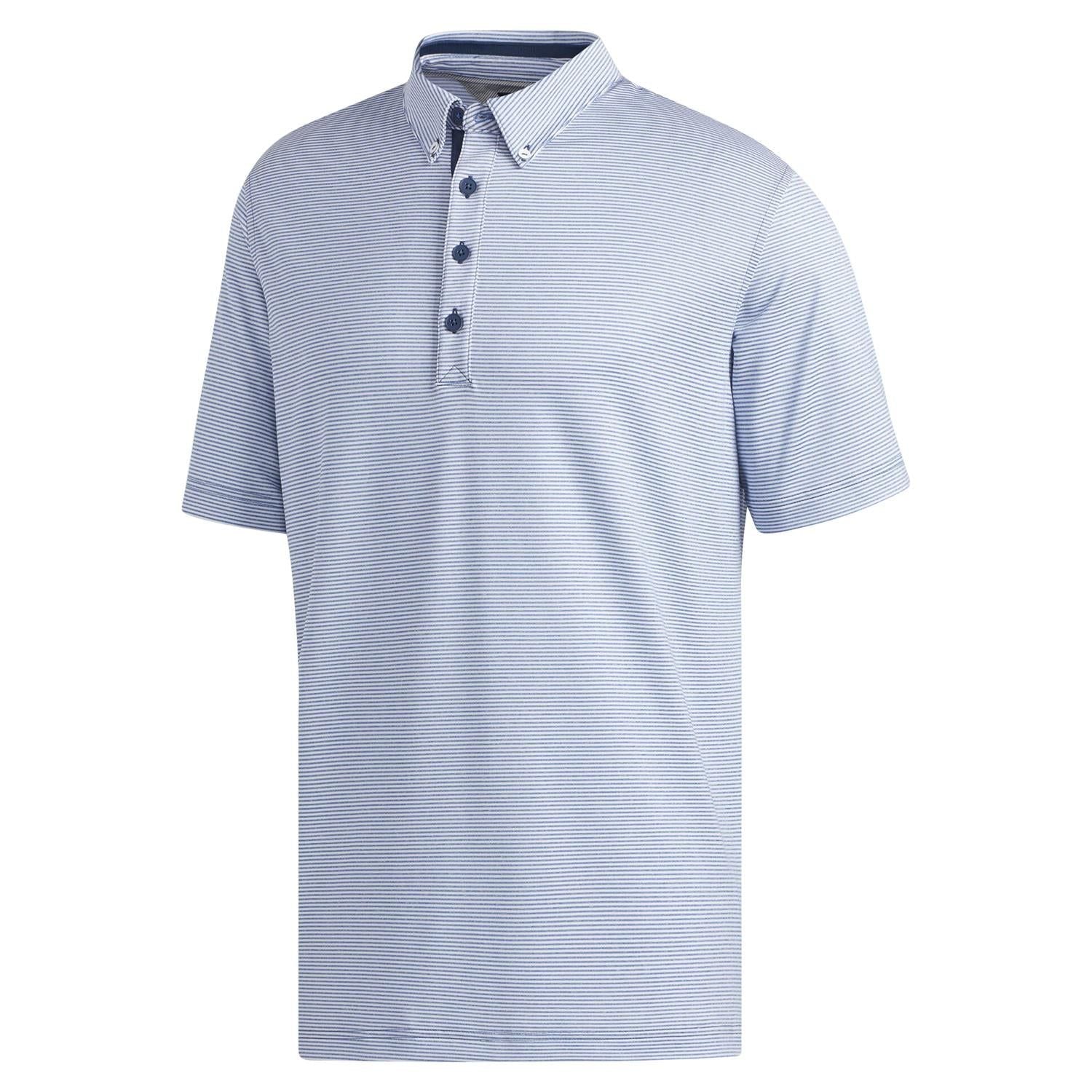 adidas Adipure New Ottoman Polo Shirt - Blue - ViaductClothing -  -  