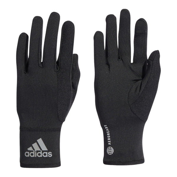 adidas AeroReady Running Gloves - Black - ViaductClothing -  -  