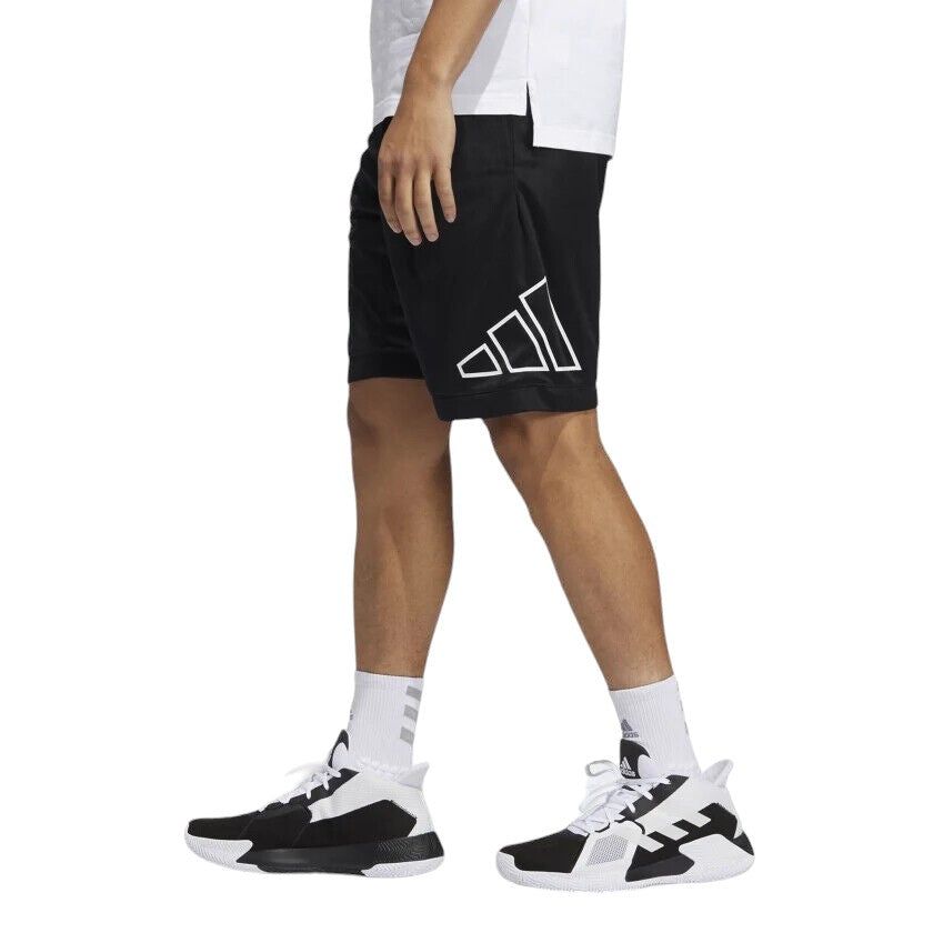 adidas BIG LOGO CLIMACOOL Basketball Shorts - Black - ViaductClothing -  -  