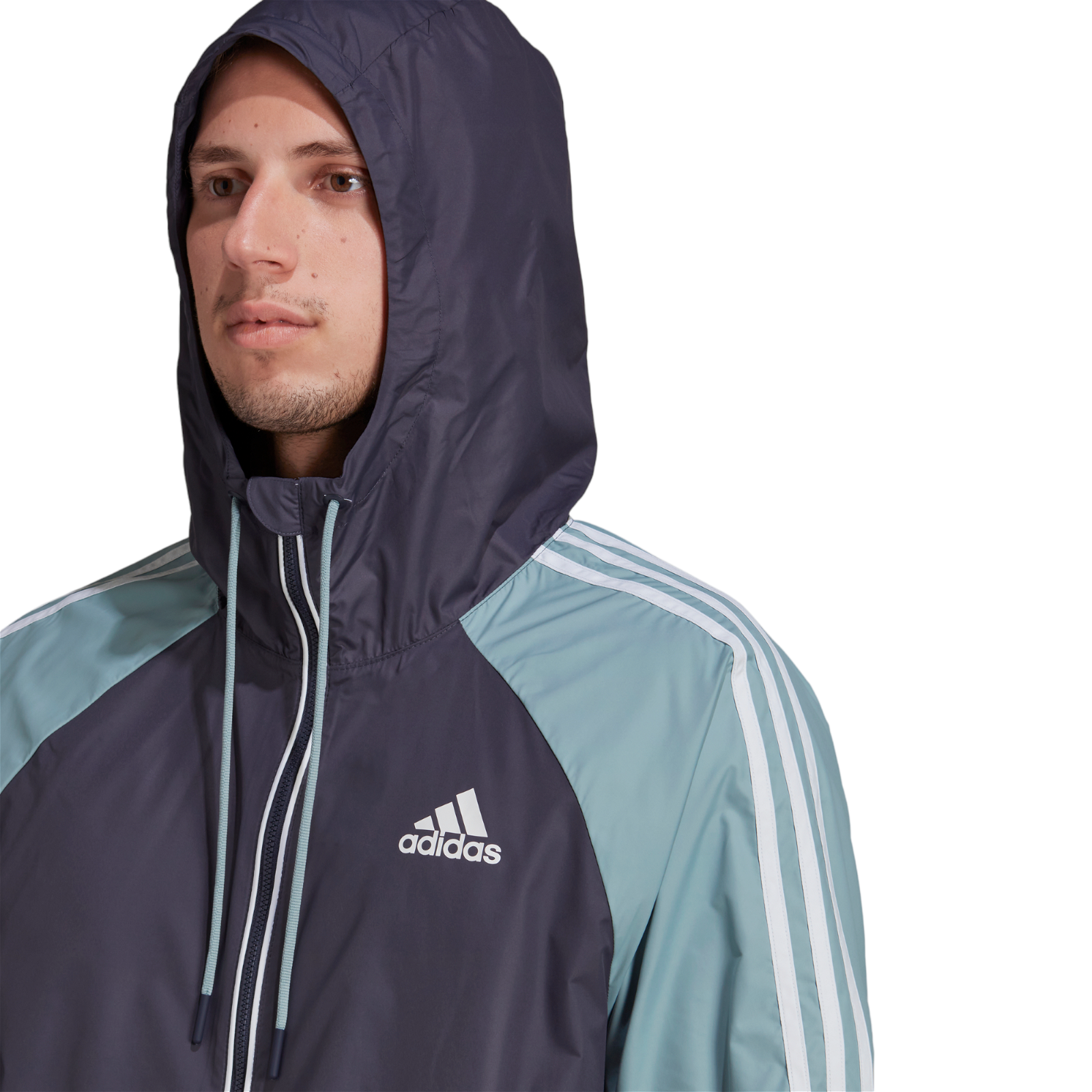 adidas BSC 3-Stripes Wind Jacket - Blue - ViaductClothing -  -  