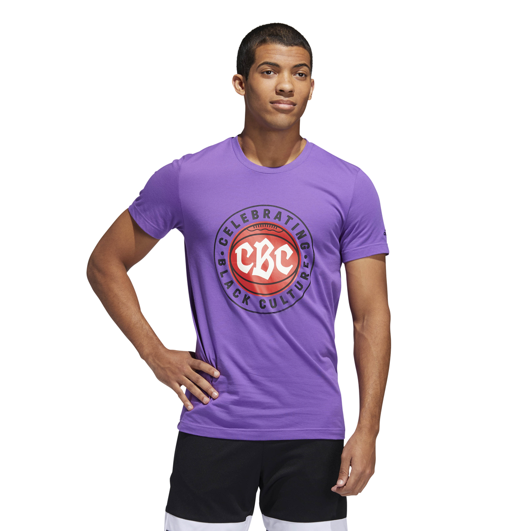 adidas Black History Month Graphic T Shirt - Purple - ViaductClothing -  -  