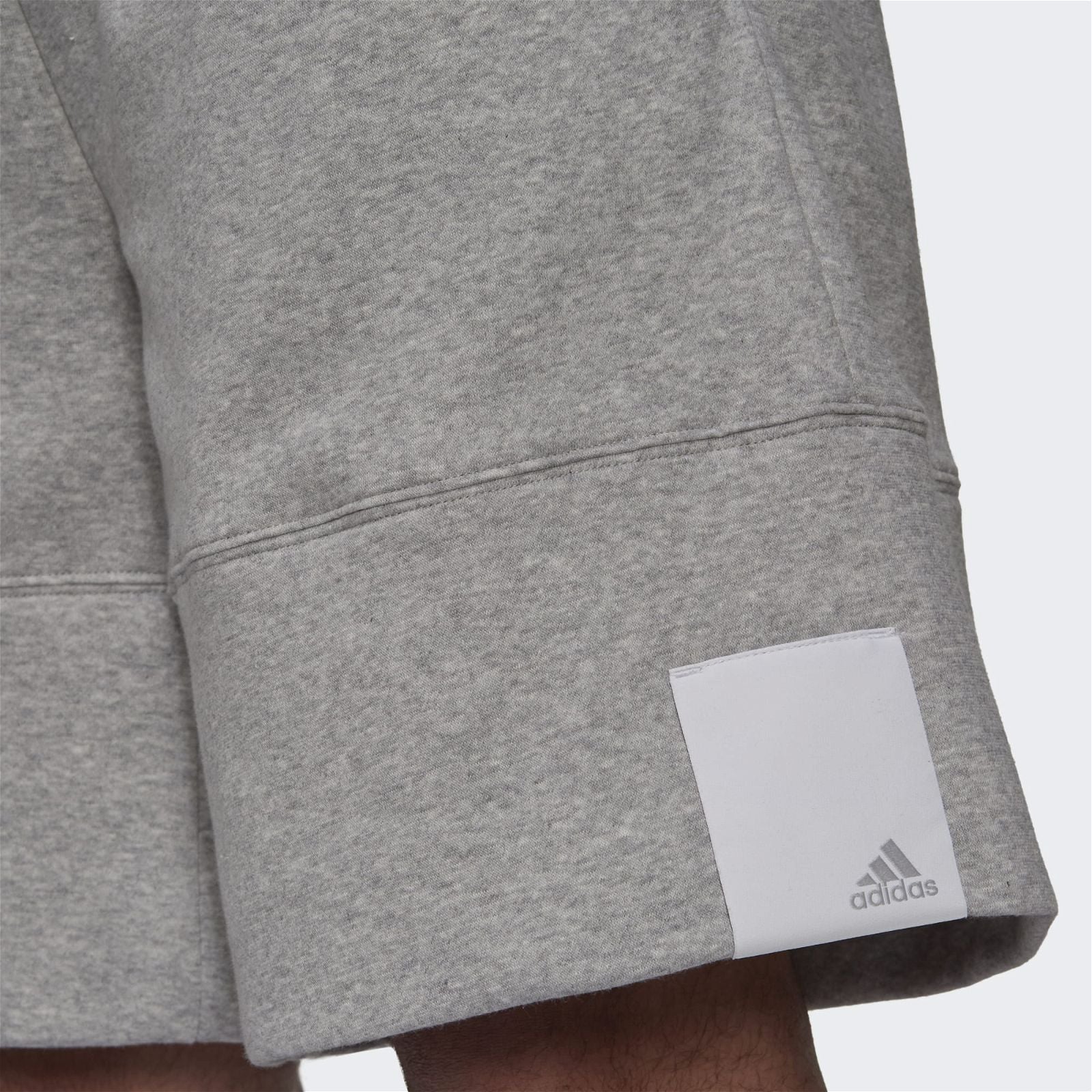 adidas Comfy and Chill Fleece Shorts - Medium Grey Heather - ViaductClothing -  -  