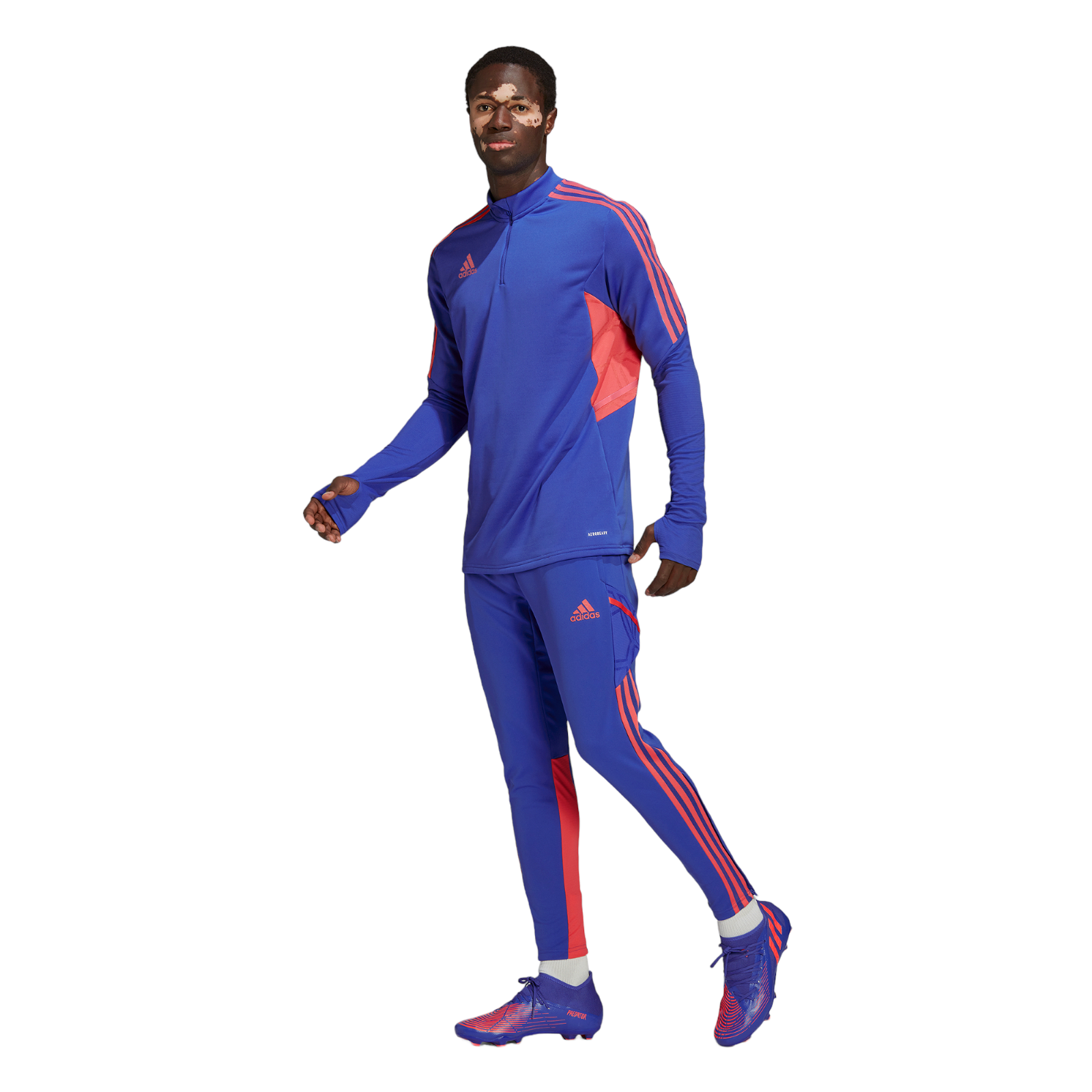 adidas Condivo 22 Predator Training Top Hi Res Blue H60031 ViaductClothing